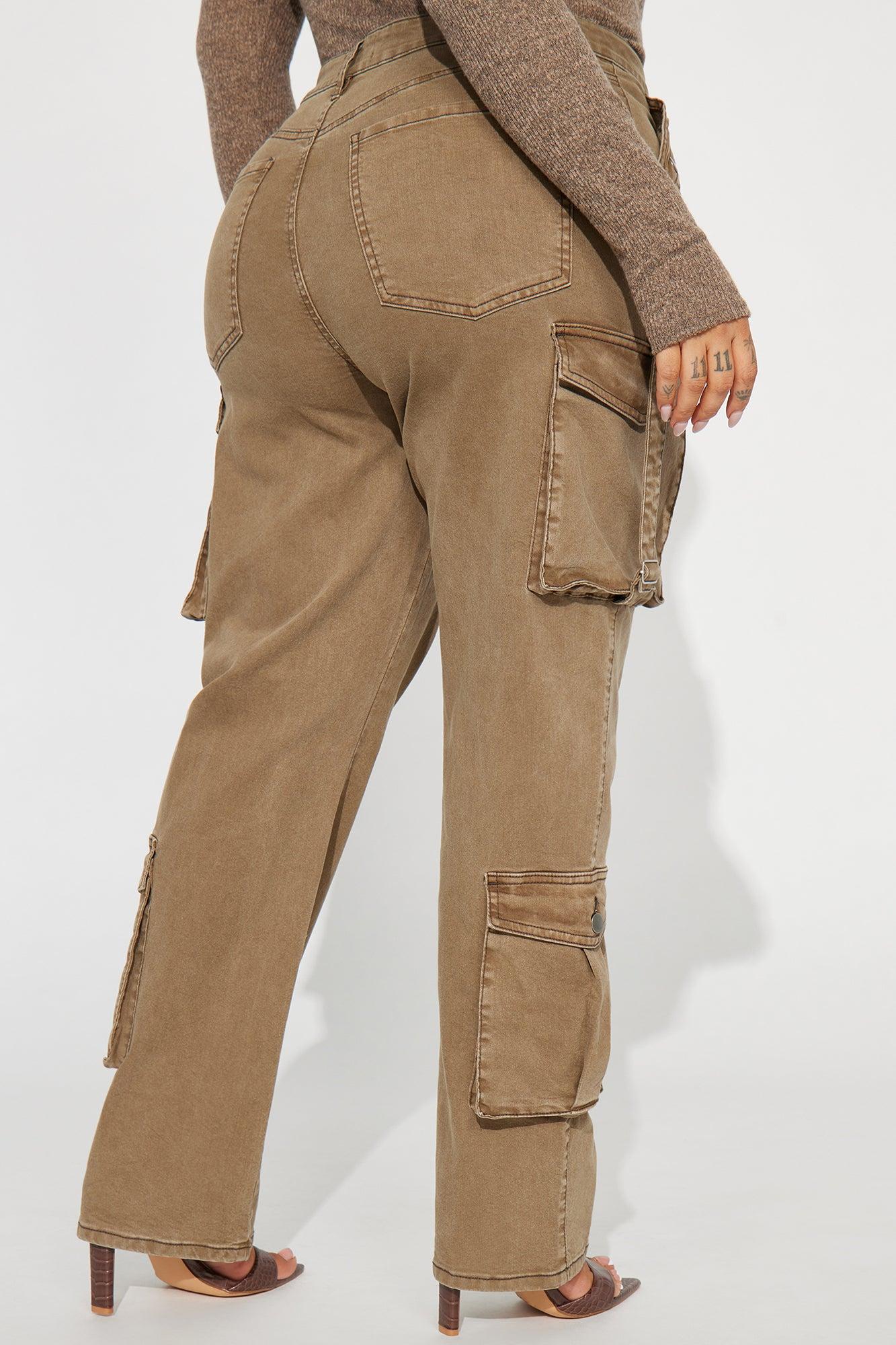 Nothing Left To Say Cargo Jeans - Olive Product Image