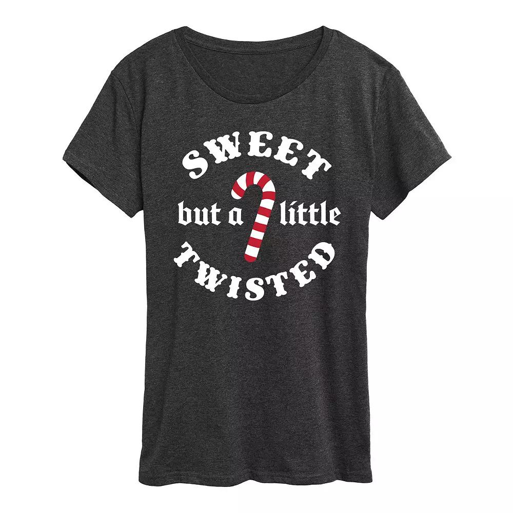 Women's Sweet But A Little Twisted Graphic Tee, Girl's,  Product Image