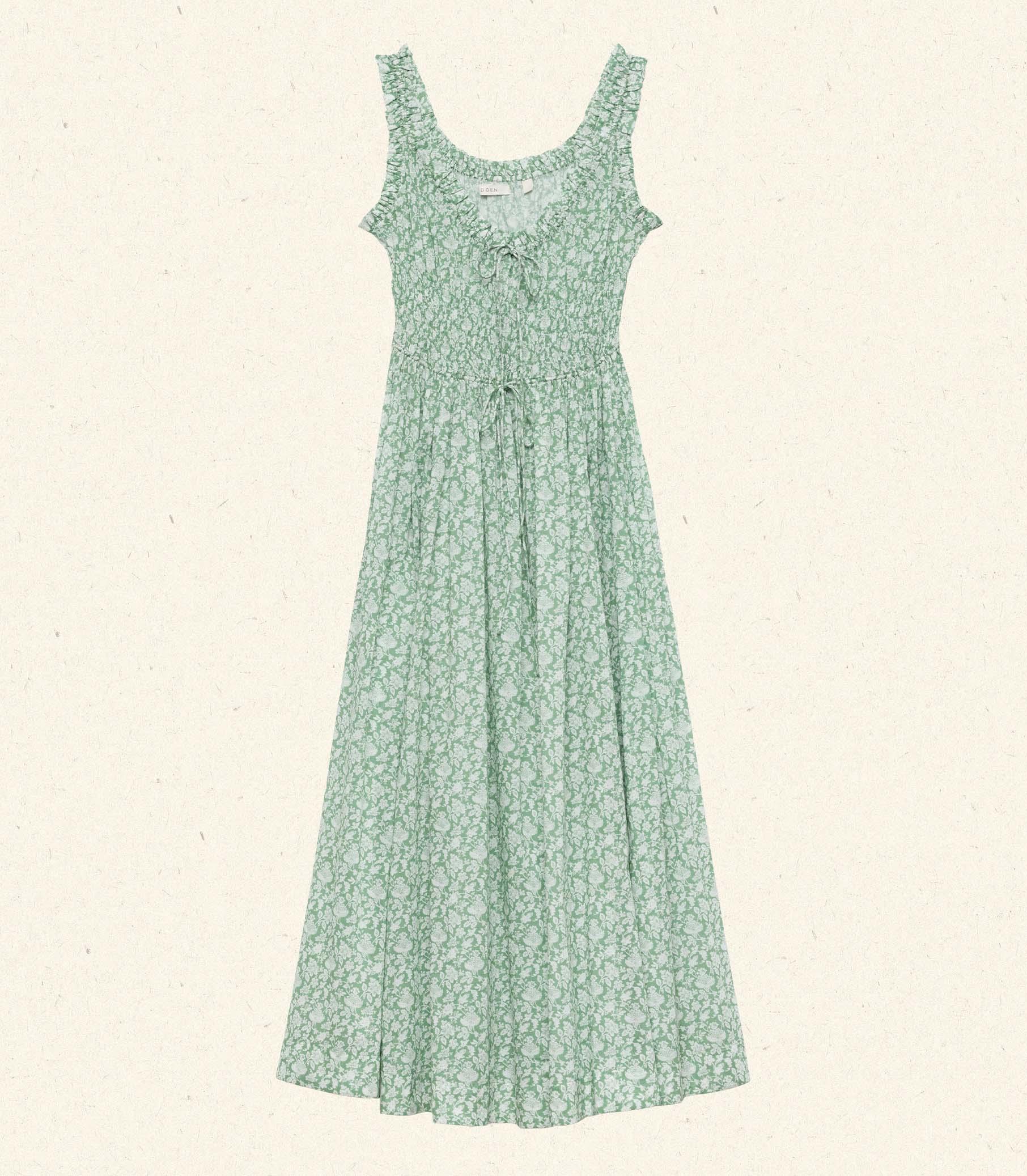 EMMARETTA DRESS -- PERIDOT TEA FLORAL Product Image