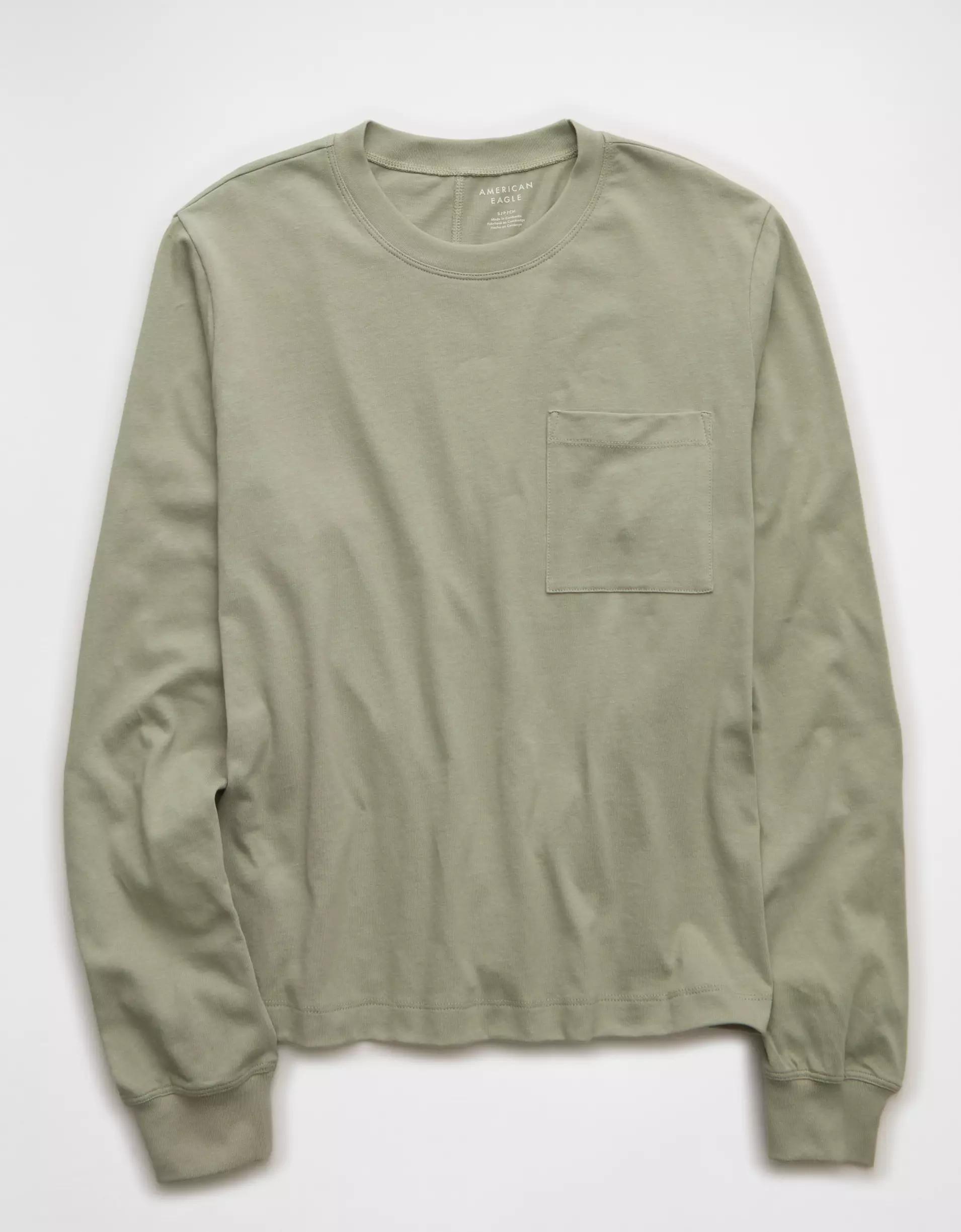 AE Everyday Luxe Long Sleeve T-Shirt Product Image