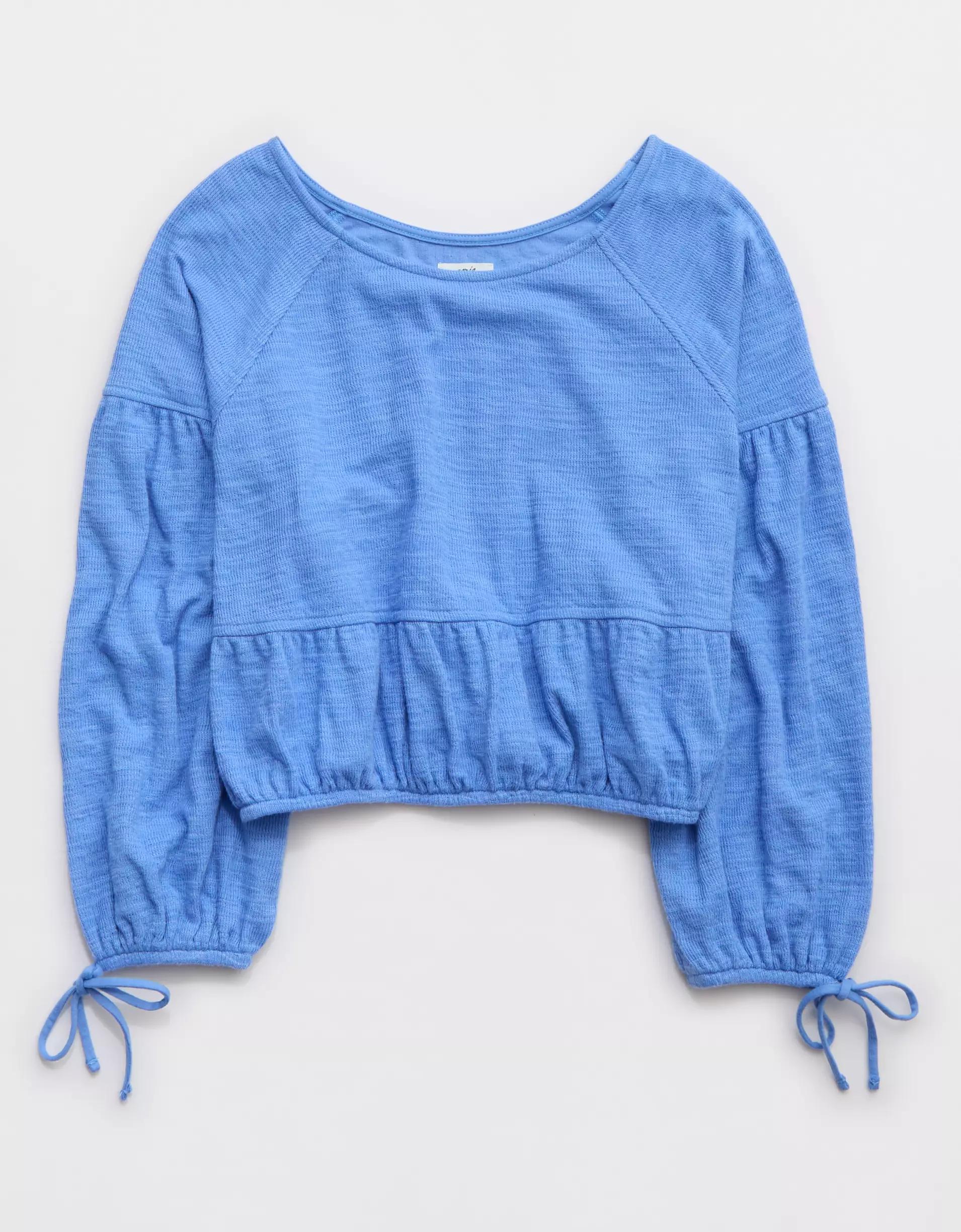 Aerie Endless Summer Cropped Sweatshirt Product Image