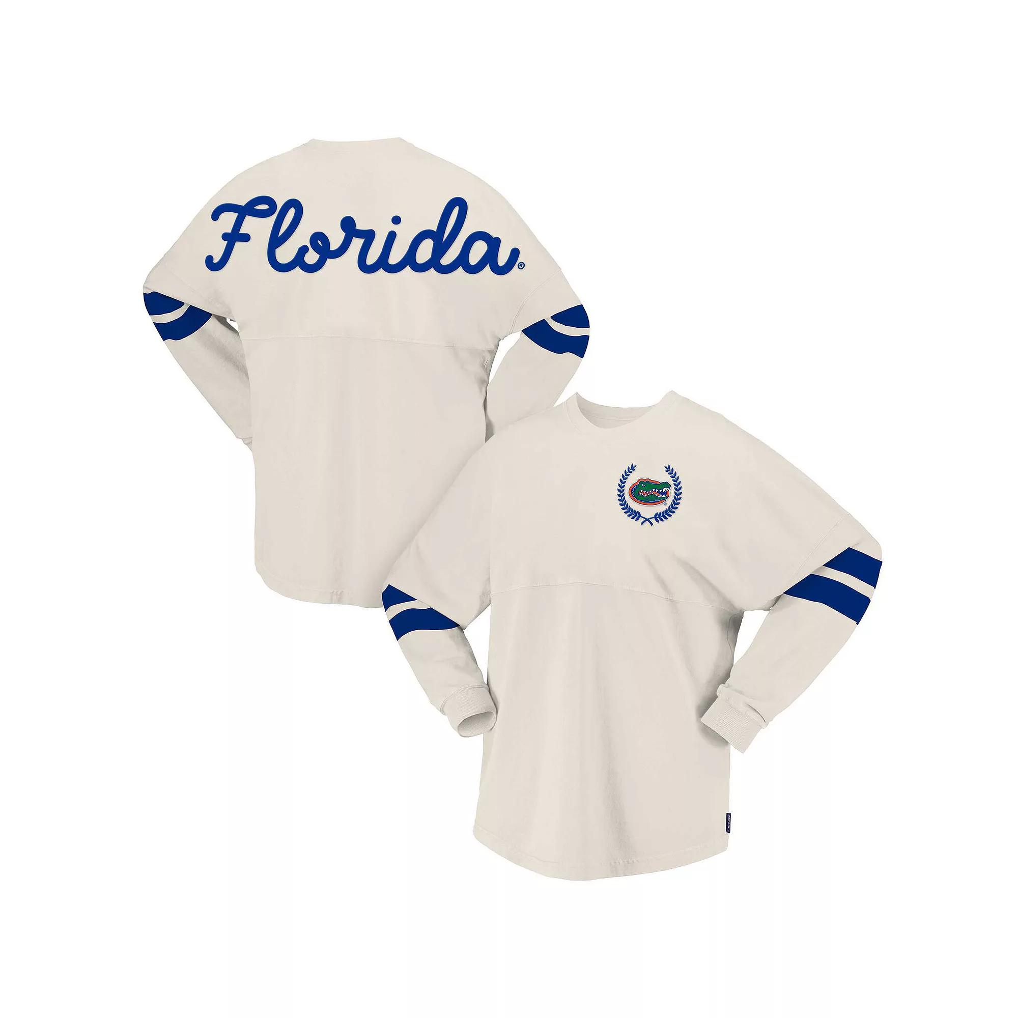 Women's Spirit Jersey Cream Florida Gators Oversized T-Shirt, Size: Large, Beige Product Image
