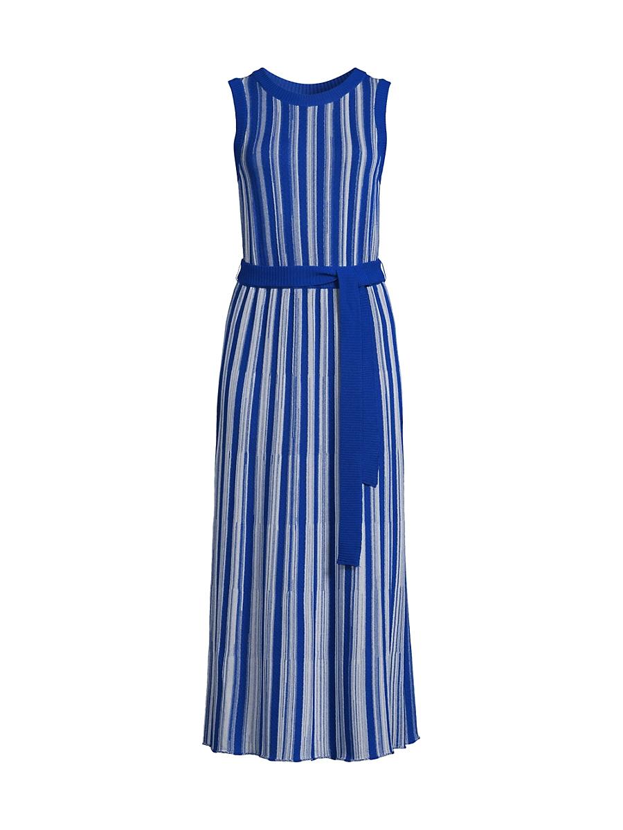 Womens Ribbed Knit Sleeveless Modern-Fit Maxi Dress Product Image