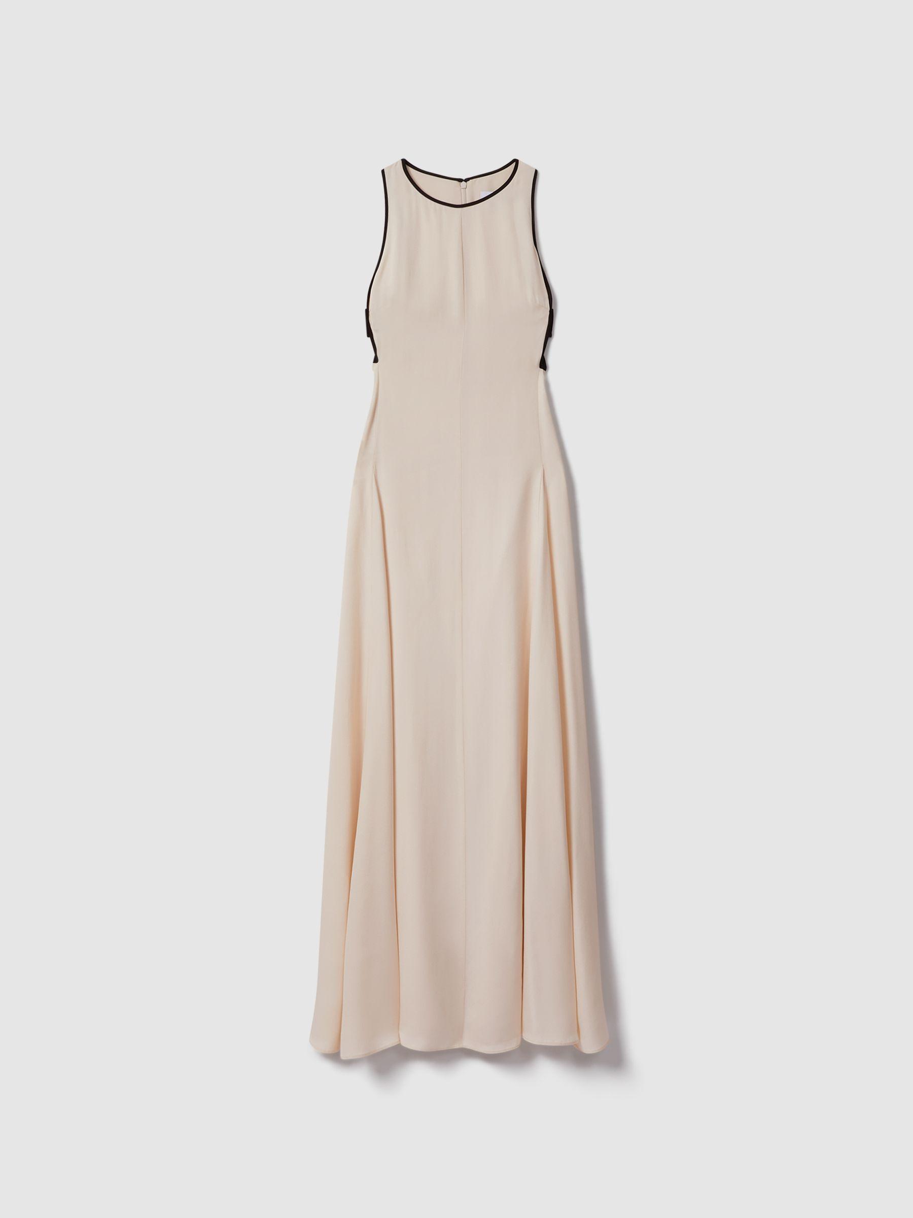 Cut-Out Maxi Dress in White Product Image