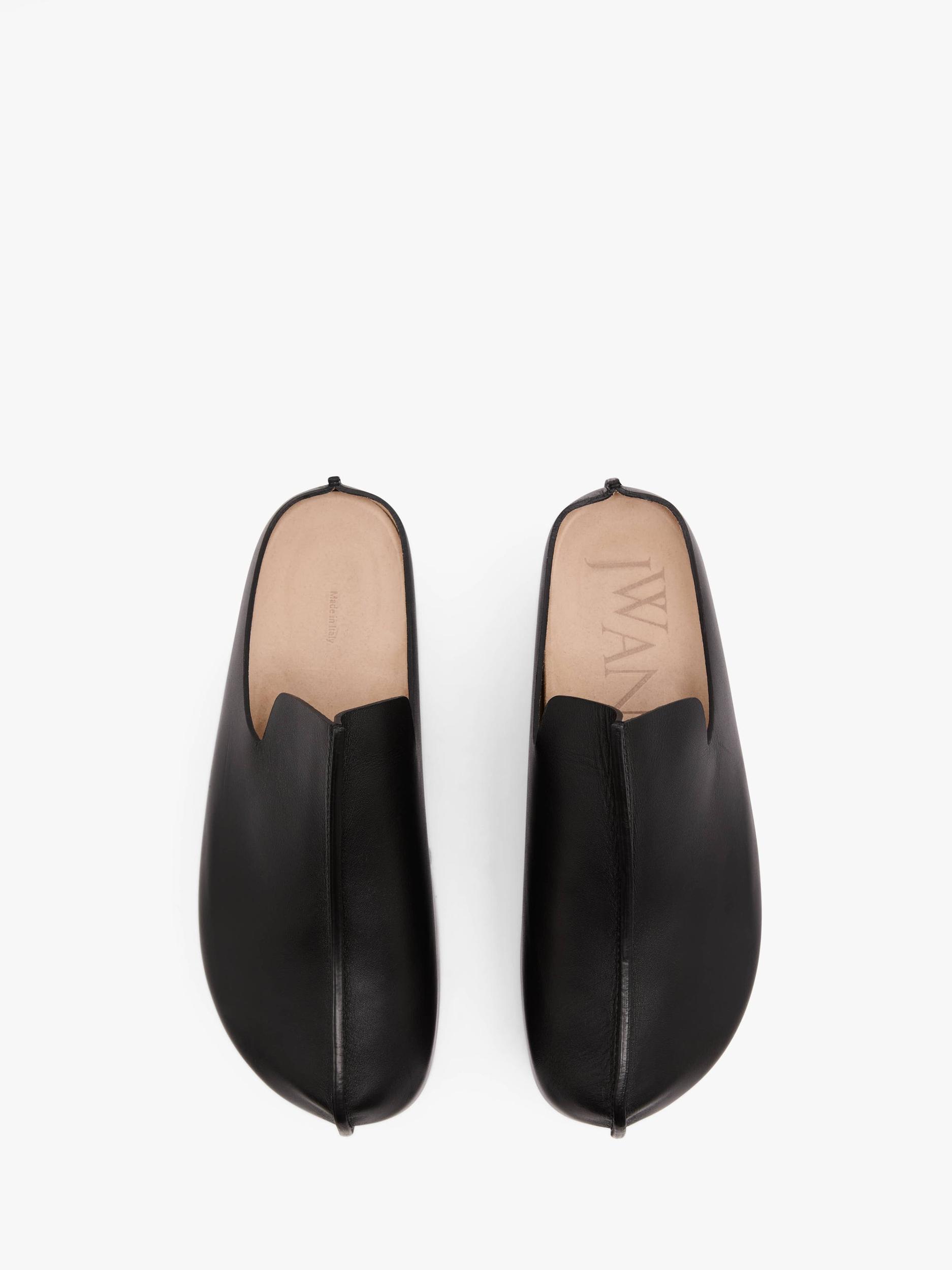 PLATFORM CLOG - HEELED LEATHER MULES Product Image
