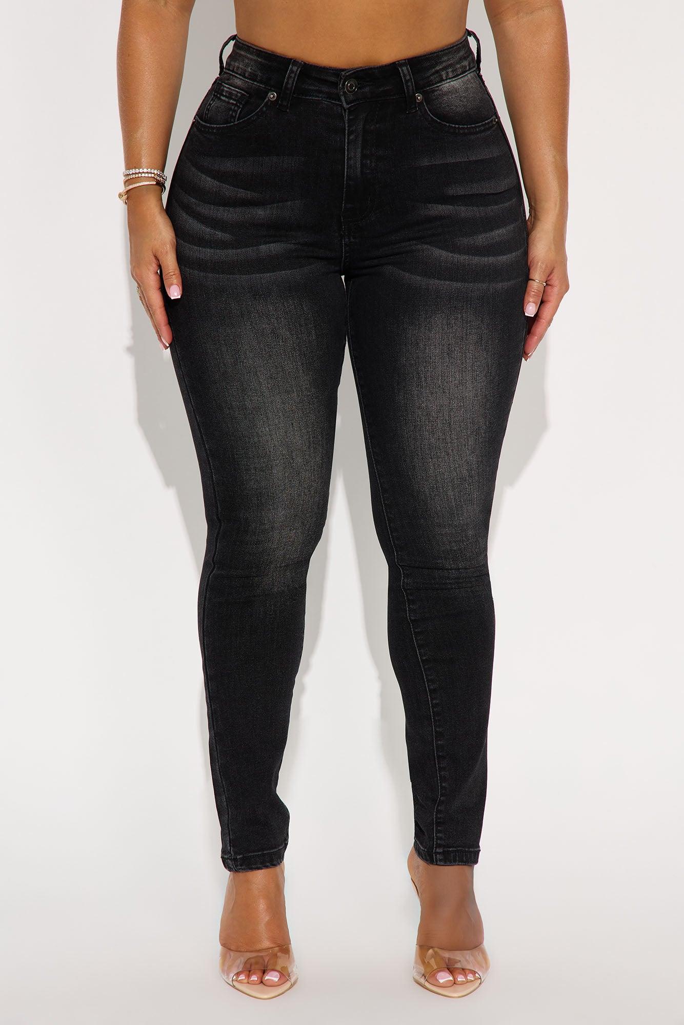 In The Black Skinny Jeans - Black Wash Female Product Image