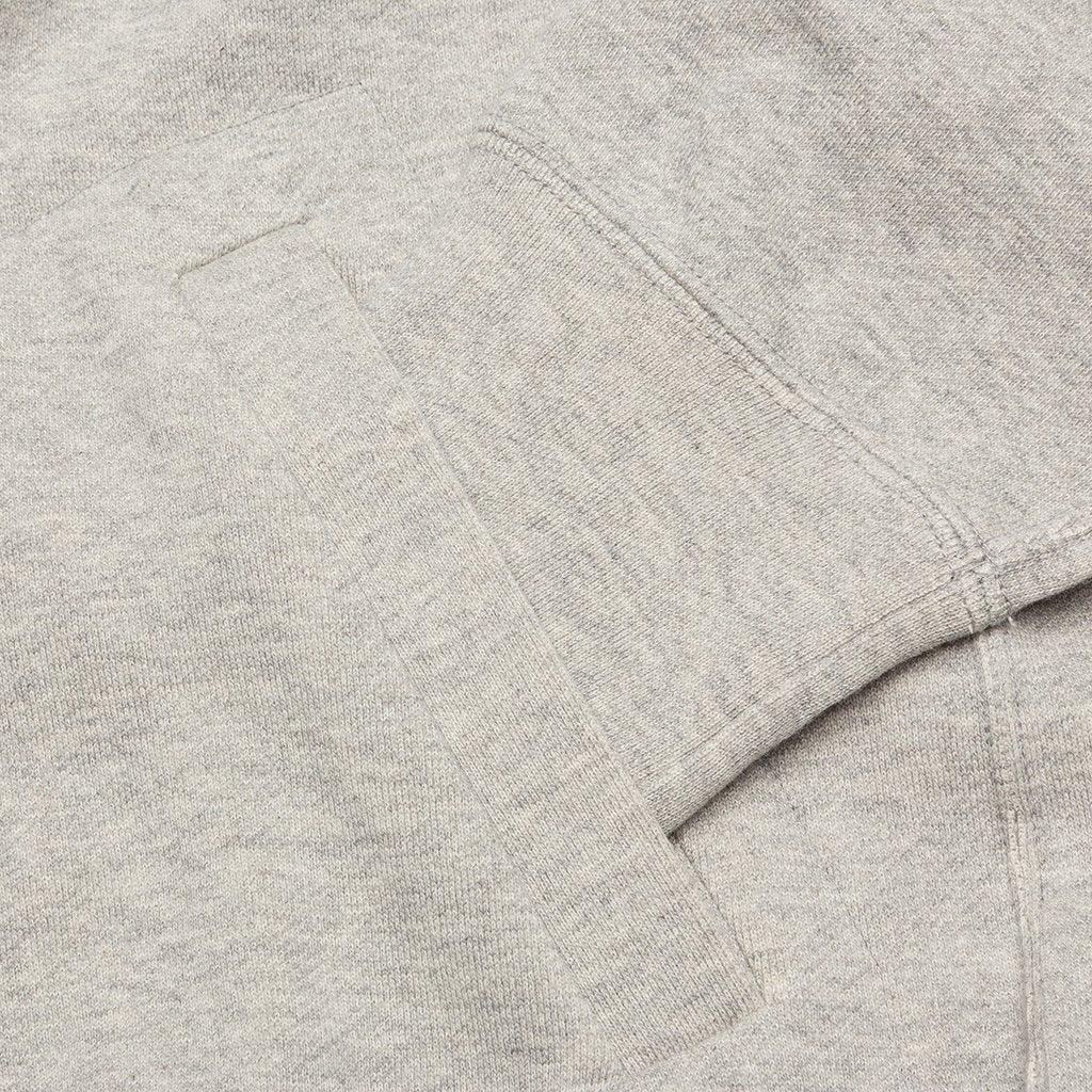 Stacked Heart Hooded Sweatshirt - Grey Male Product Image