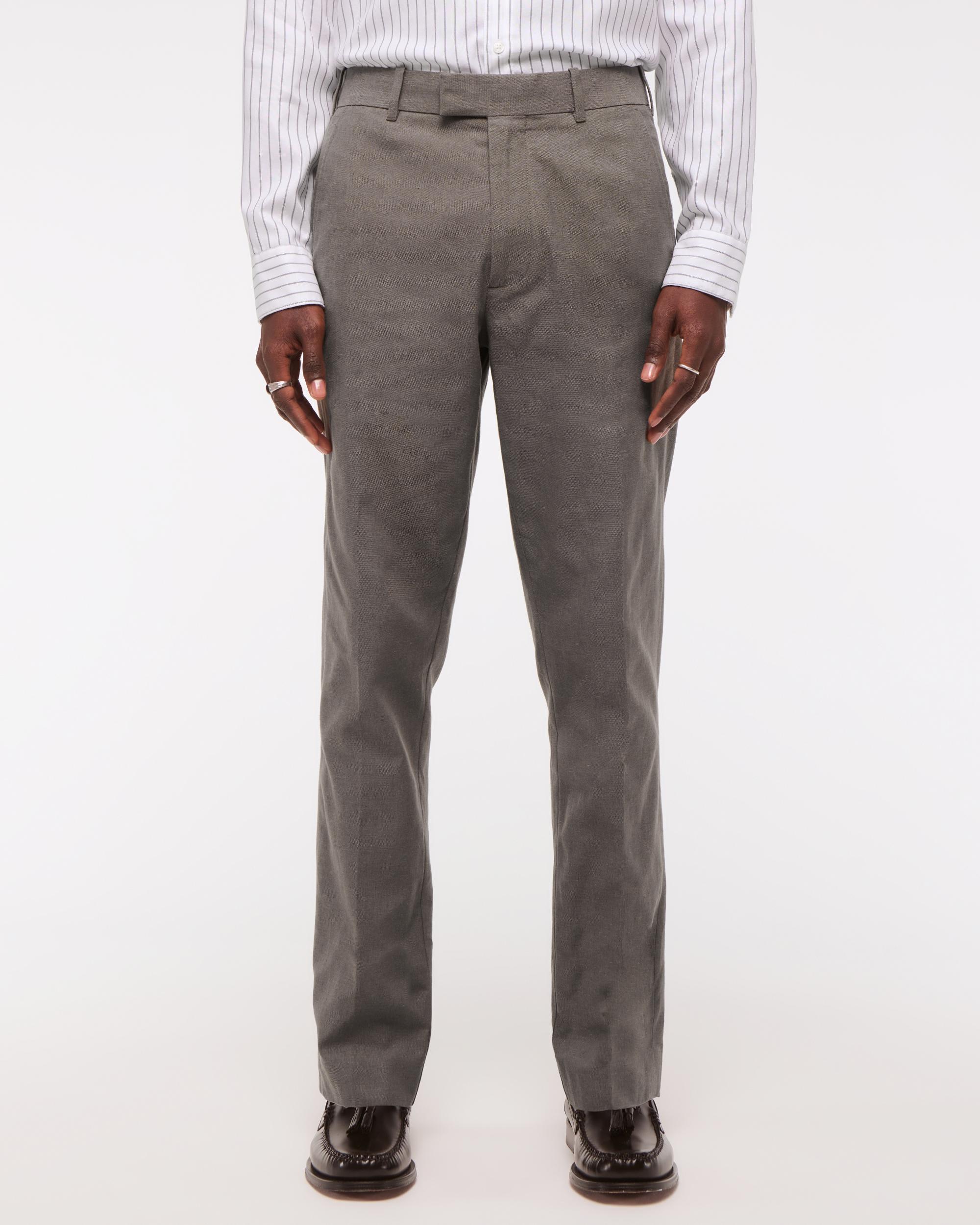 The A&F Collins Slim Linen-Blend Suit Pant Product Image