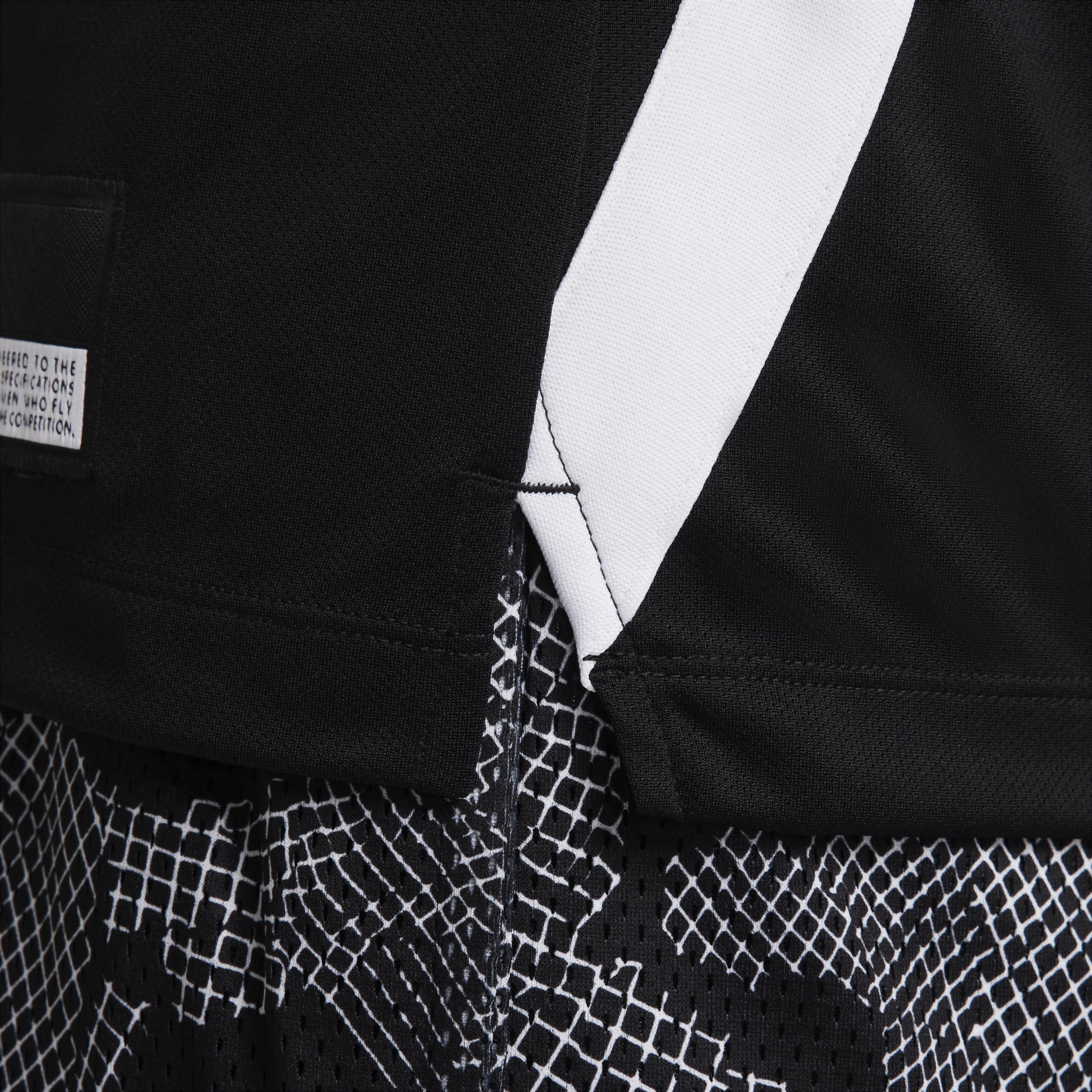 Nike Womens Nike Dri-Fit L/S Pregame Top - Womens White/Black/White Product Image