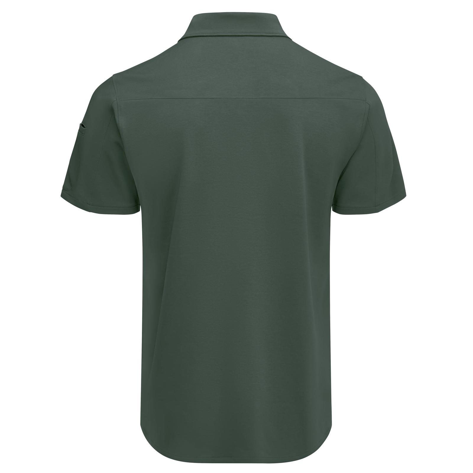Men's Snap Front Jersey Short Sleeve Work Shirt Product Image