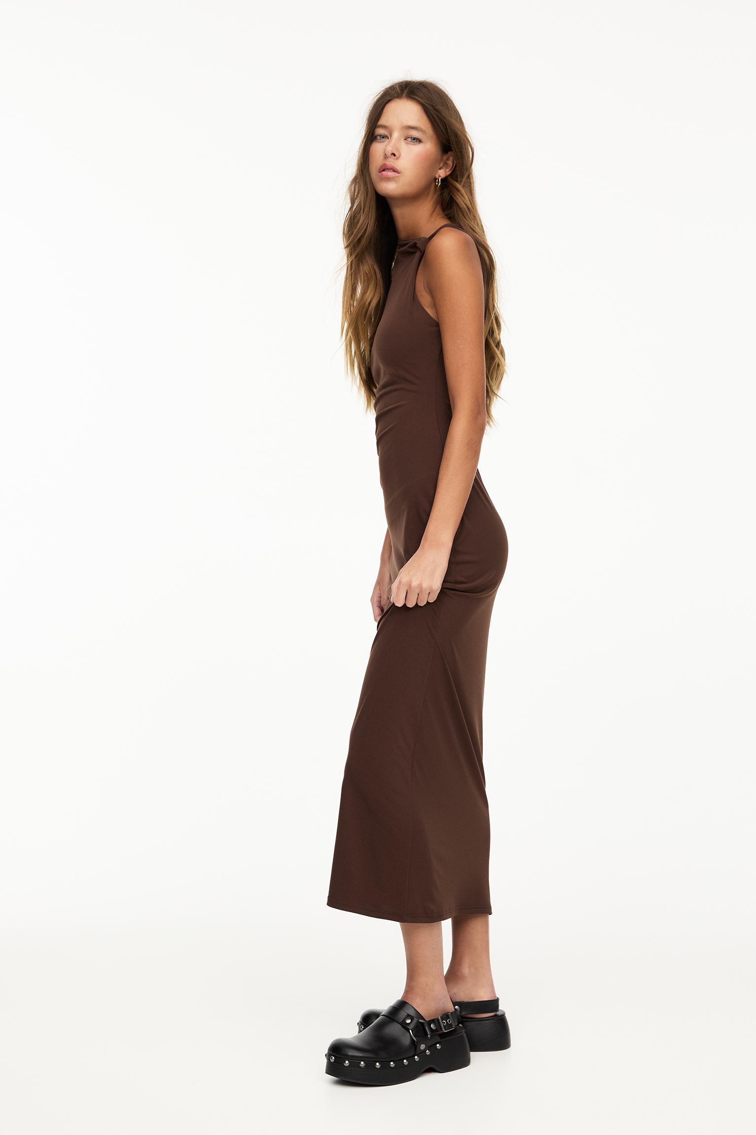 Gathered midi dress Product Image