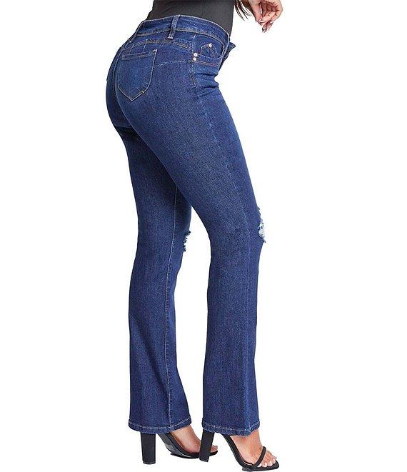 YMI Jeanswear Mid Rise Flared Jeans Product Image