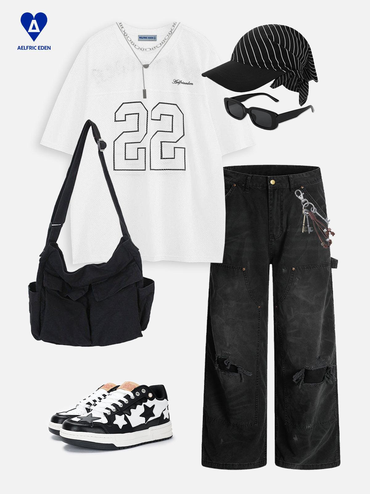 Aelfric Eden Vintage Double Knee Baggy Pants Unisex Product Image