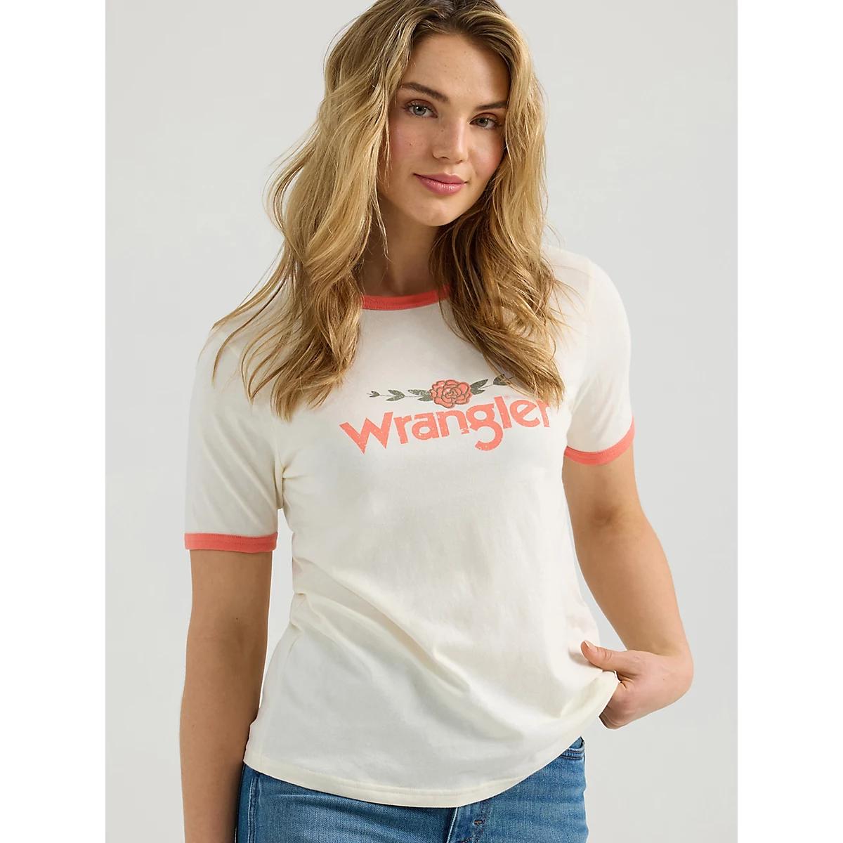 Women's Wrangler Graphic Ringer Tee | Women's TOPS | Wrangler® Product Image