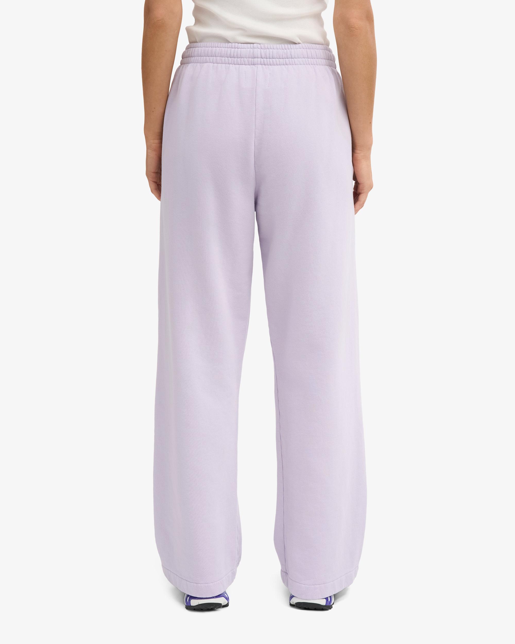 Organic Straight Leg Sweatpants - Soft Lavender Product Image