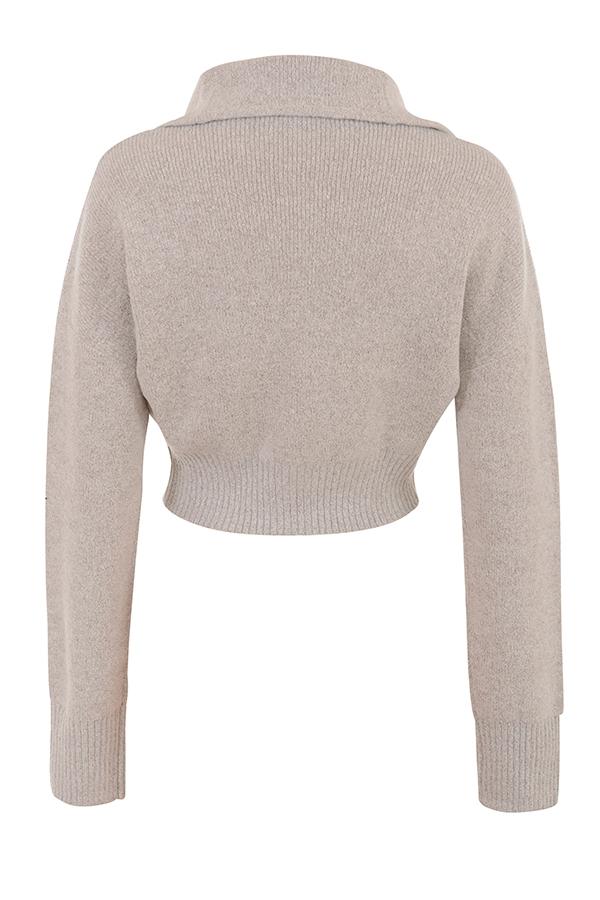 Blaise  opal marl knit cropped cardigan - sale Product Image