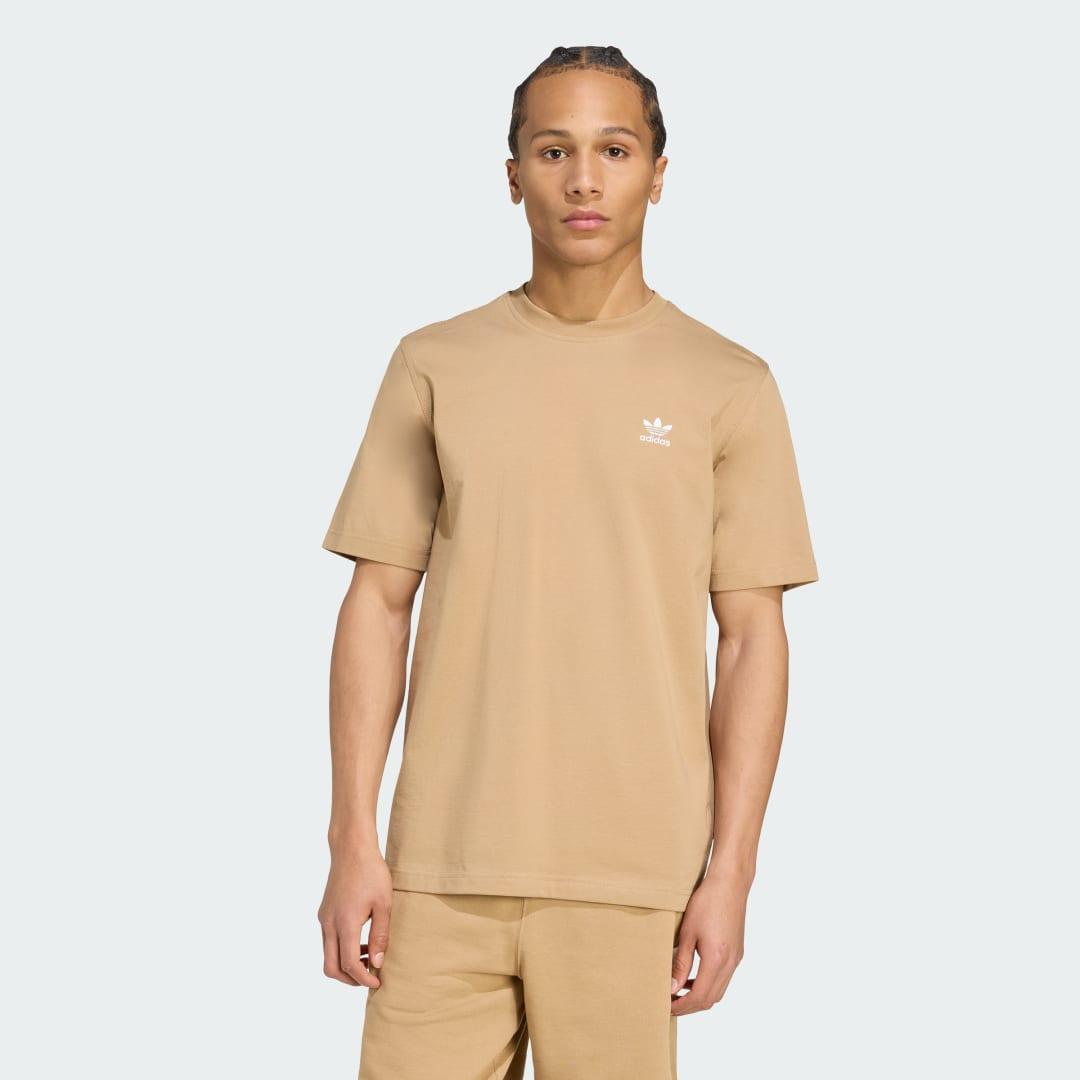 adidas Trefoil Essentials Tee Cardboard XS Mens Product Image