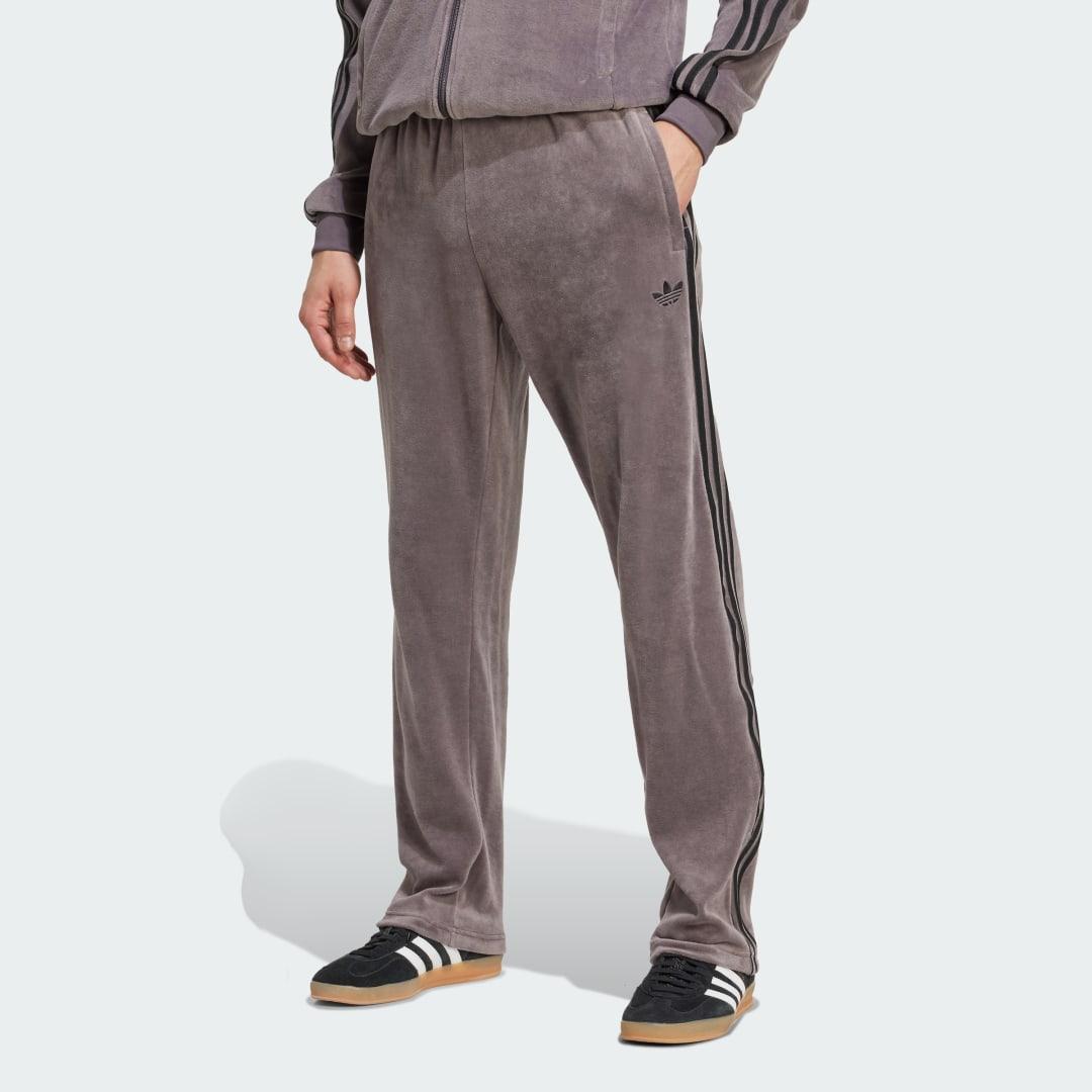 adidas SST Adicolor Velour Track Pants Black XL Mens Product Image