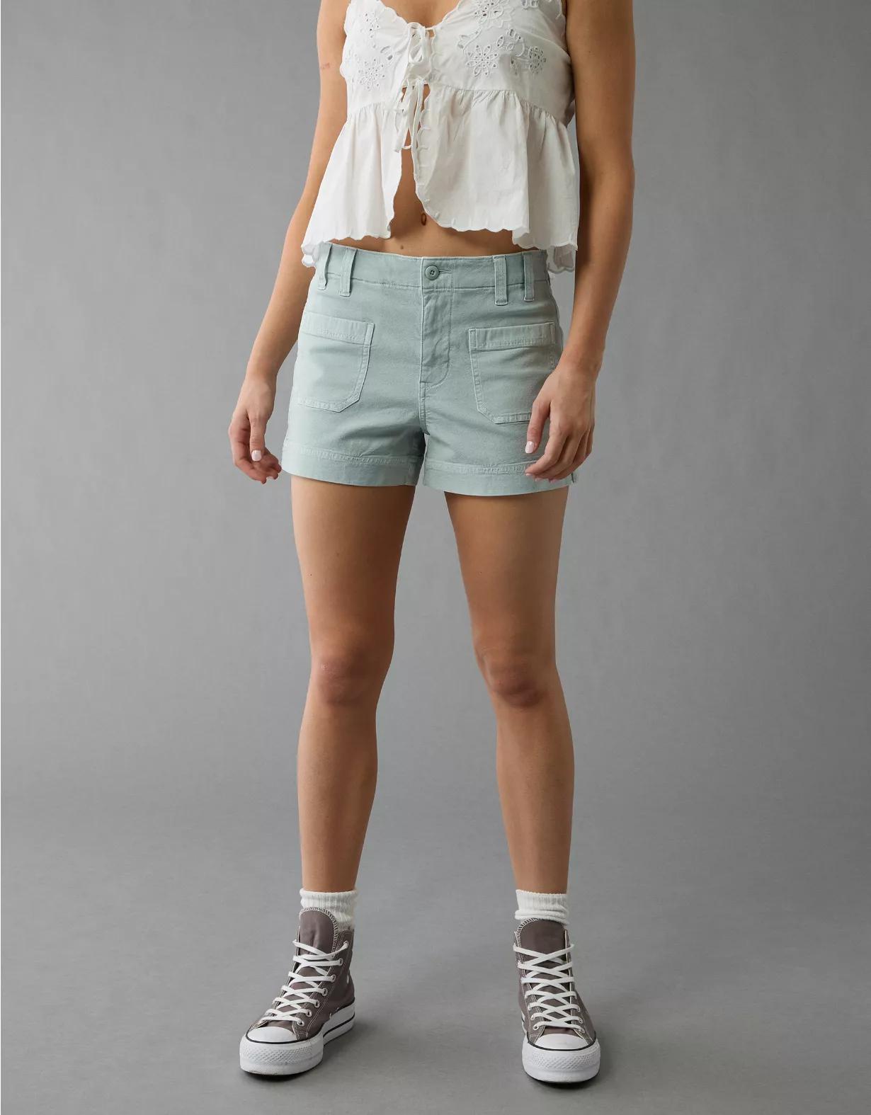 AE Stretch High-Waisted Relaxed Utility Short Product Image