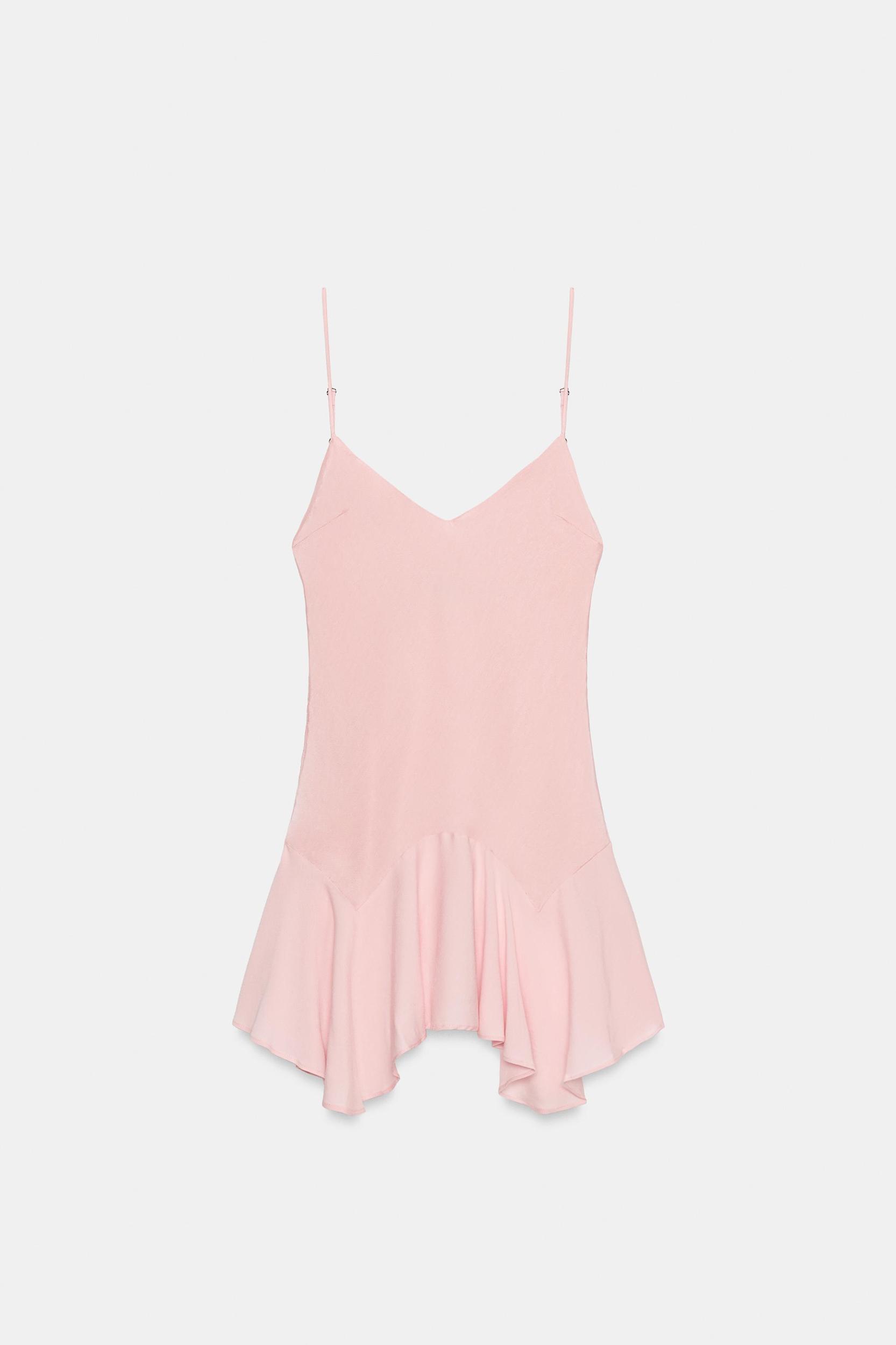 RUFFLED COMBINATION DRESS Product Image