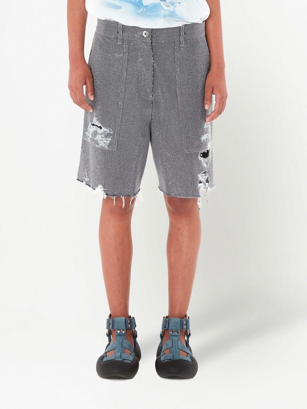 studded cotton shorts Product Image