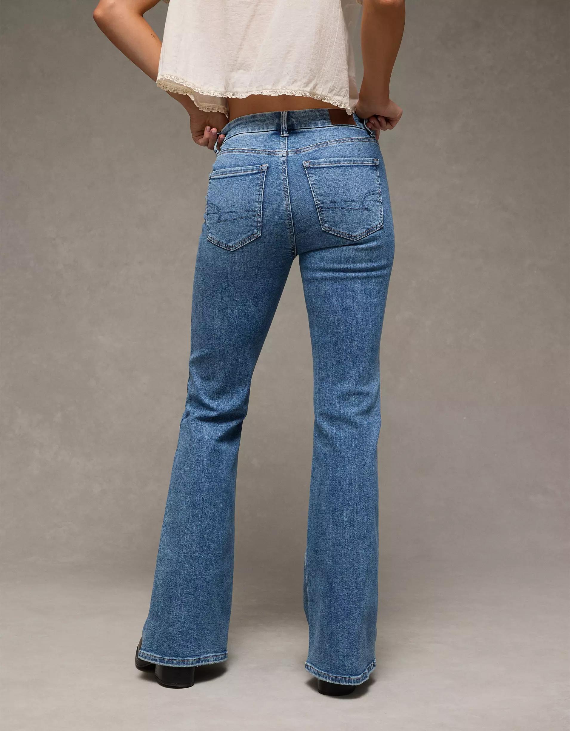 AE Luxe Super High-Waisted Flare Jean Product Image