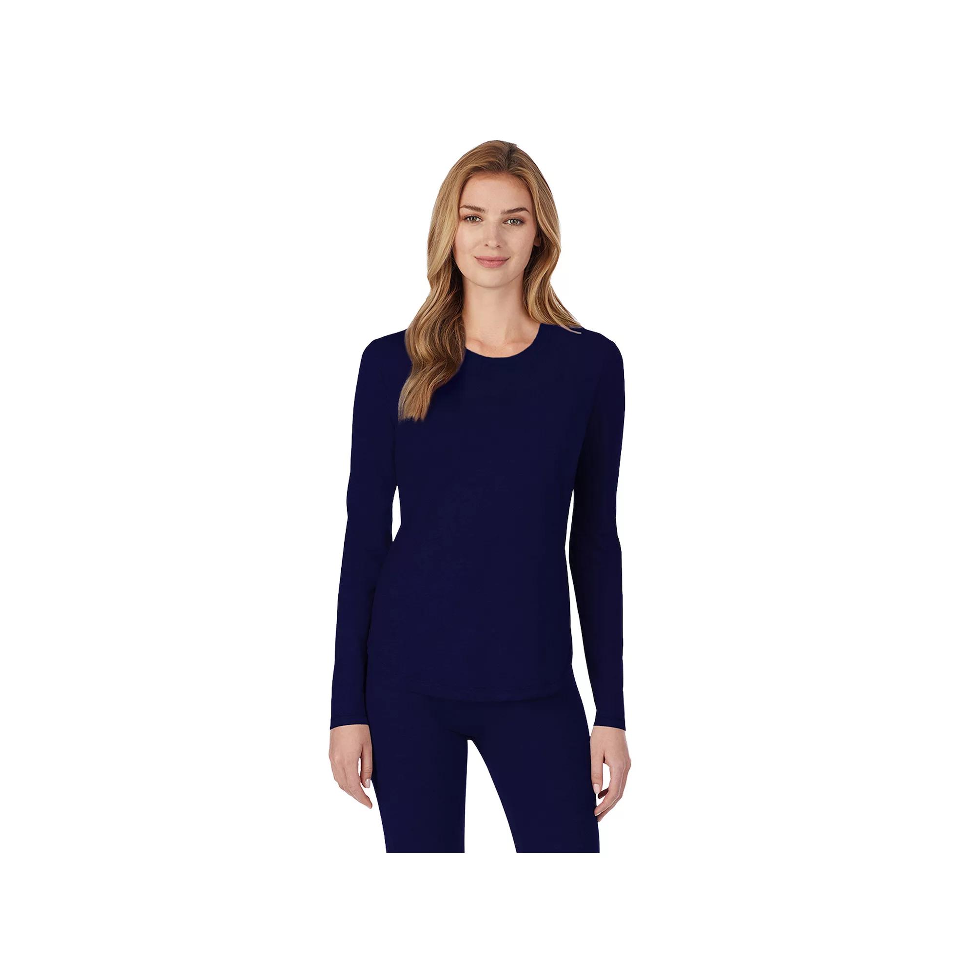 Petite Cuddl Duds® Under Scrubs Crewneck Top, Women's,  Product Image