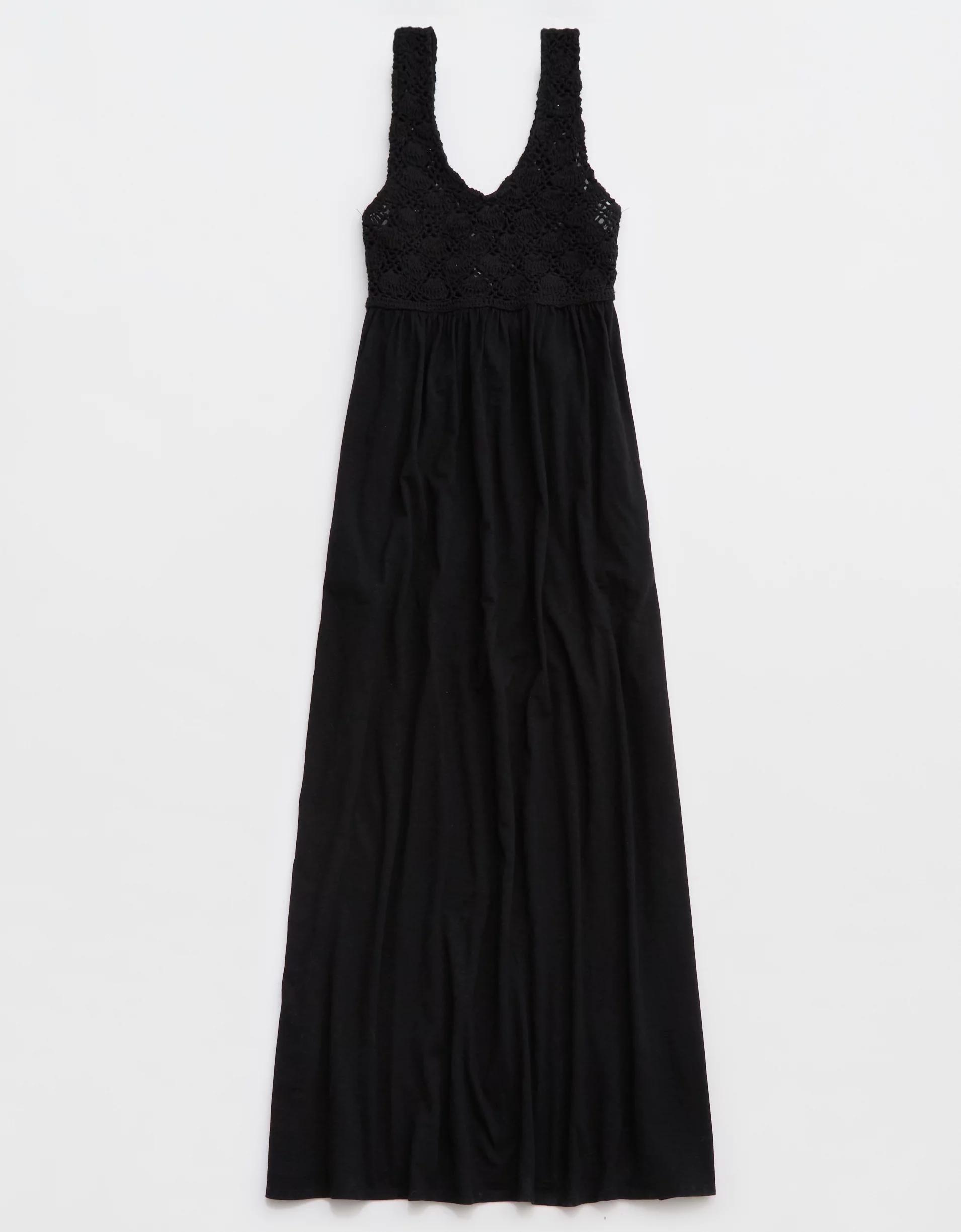 Aerie Crochet Maxi Dress Product Image