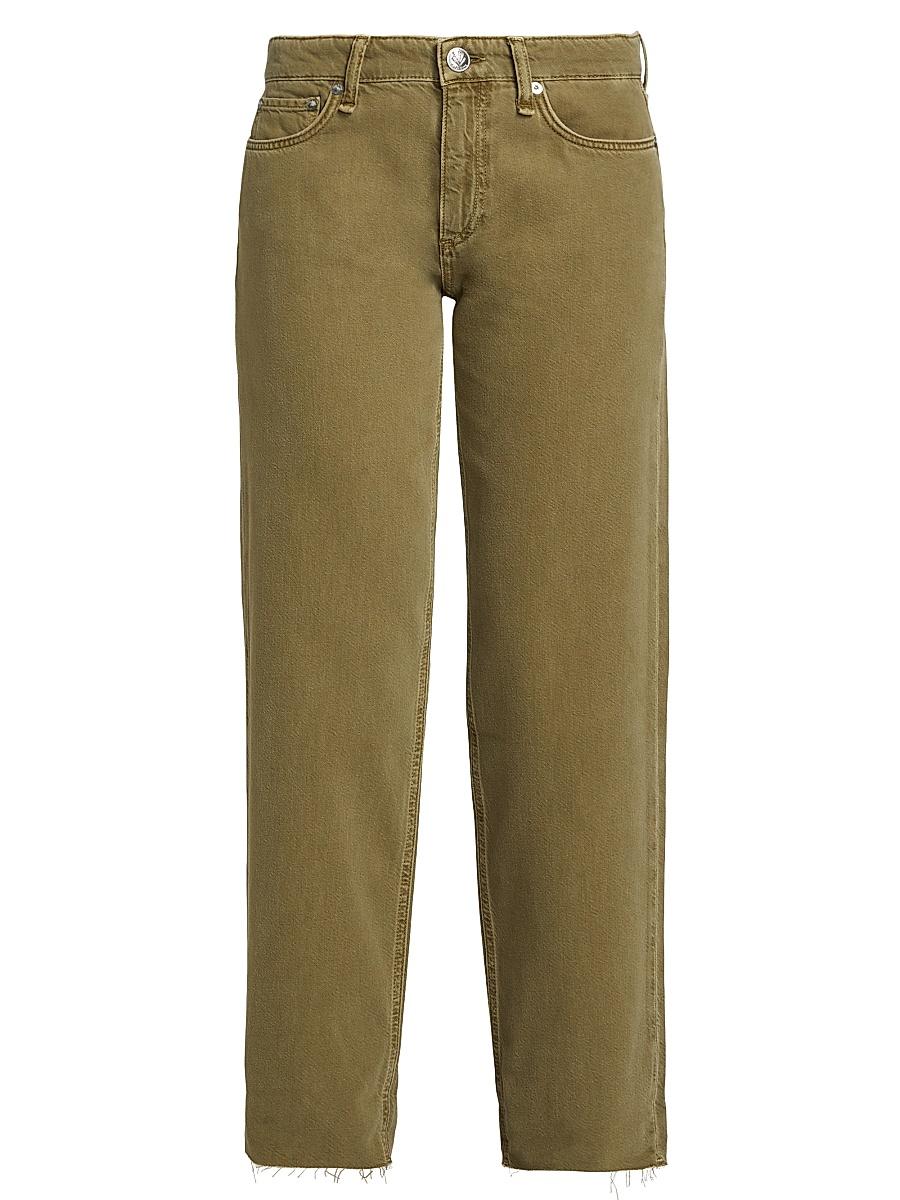 Womens Sage Featherweight Low-Rise Crop Jeans Product Image