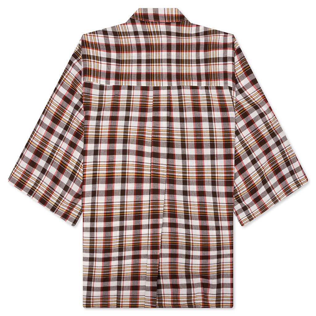 Hacienda S/S Shirt - Brown Check Male Product Image