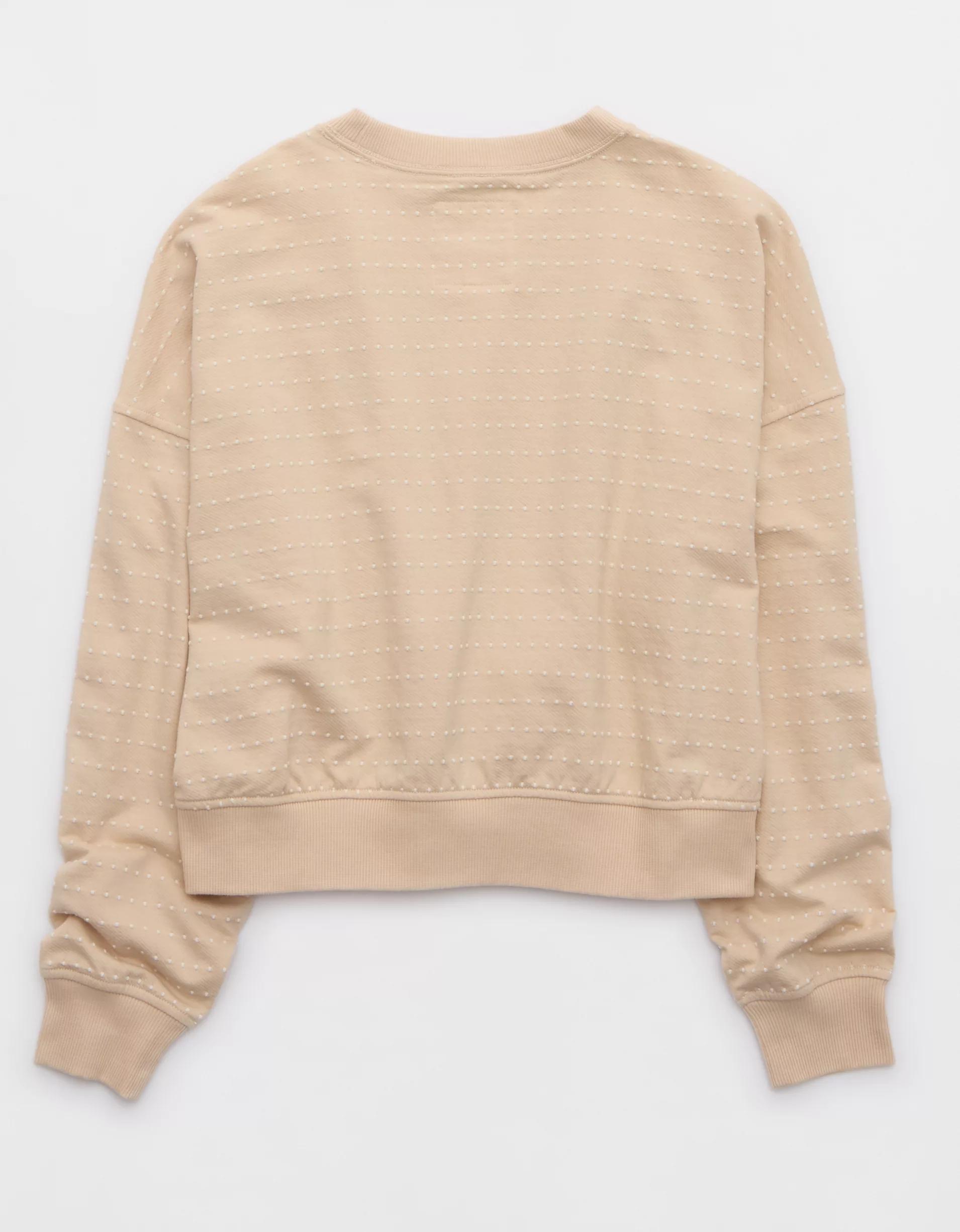 Aerie Take It Easy Crew Sweatshirt Product Image