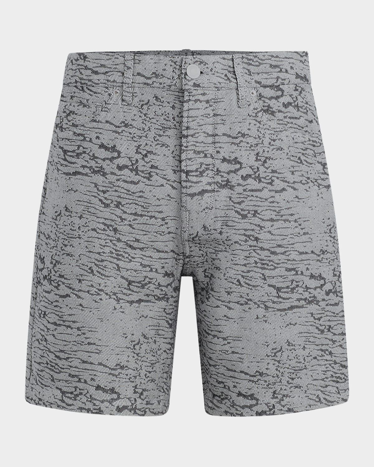 Mens Clint Jacquard Denim Shorts Product Image