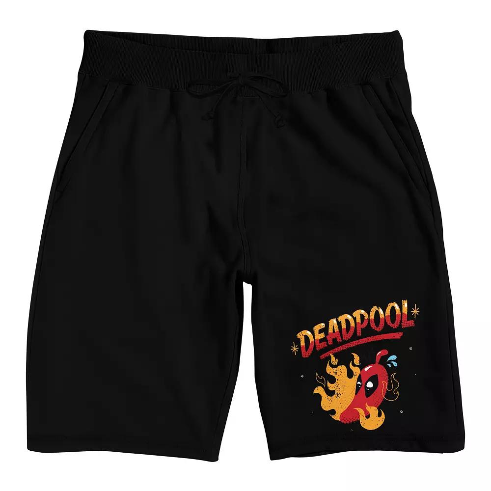 Men's Deadpool Hot Pepper Pajama Shorts,  Product Image