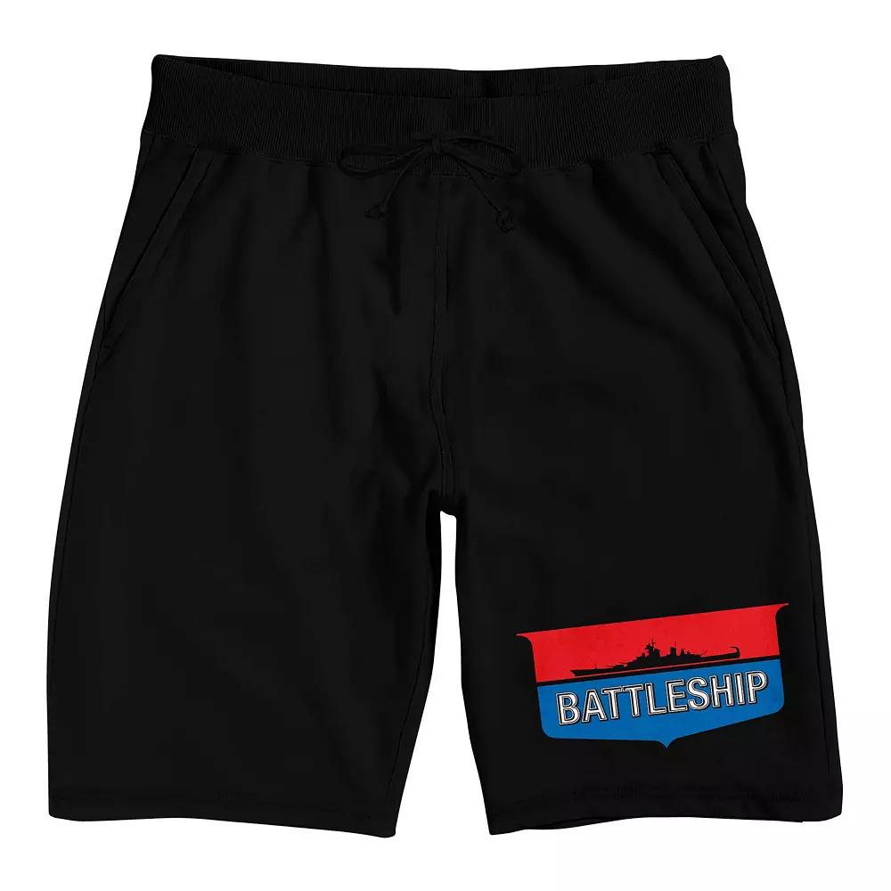Men's Battleship Shield Logo Pajama Shorts,  Product Image