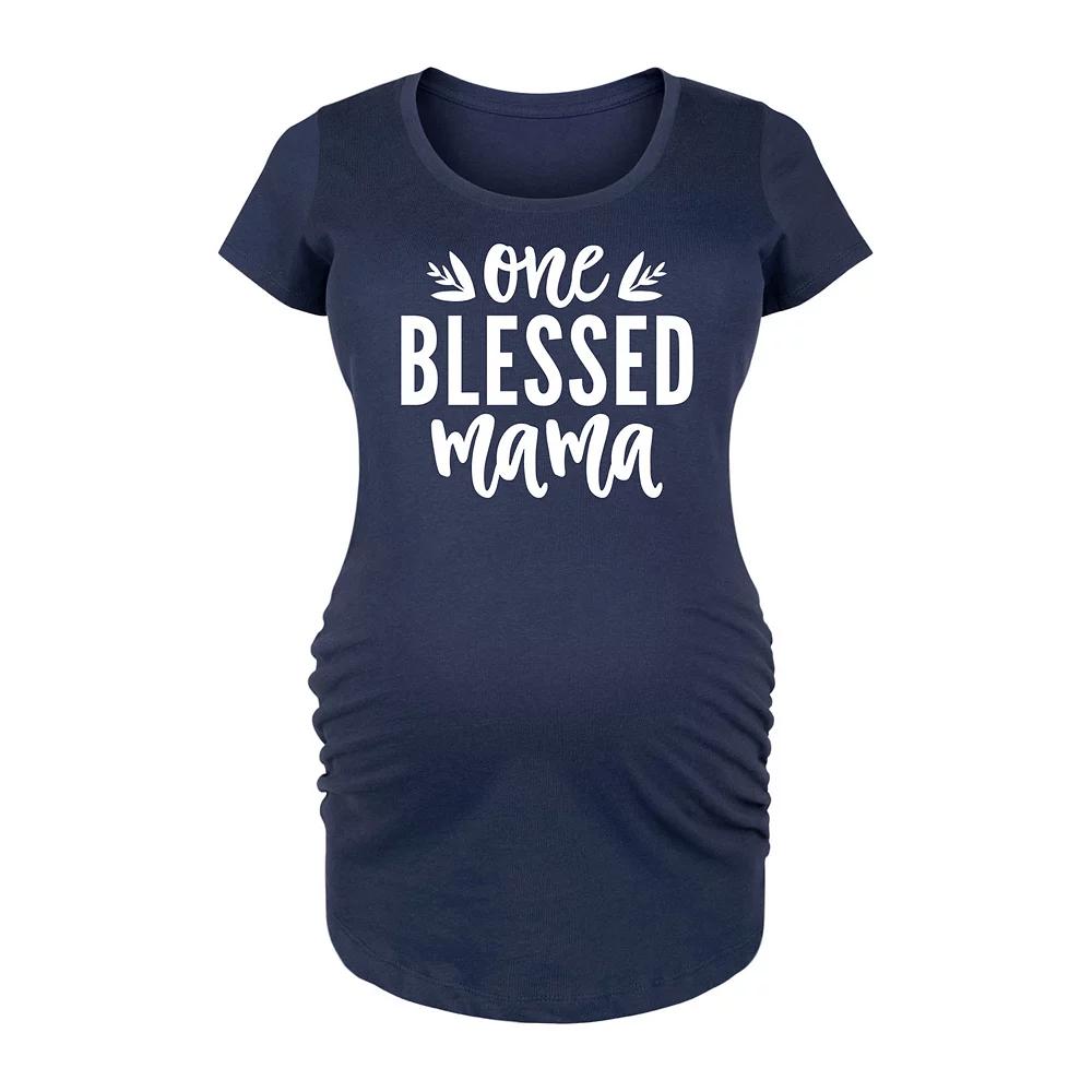 Maternity One Blessed Mama Graphic Tee, Women's,  Product Image
