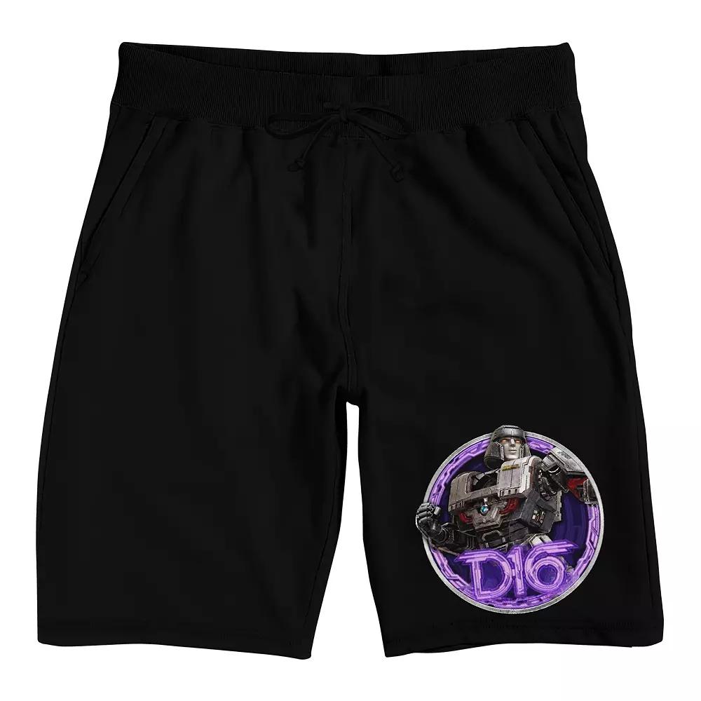Men's Transformers One D16 Pajama Shorts, Size: XXL, Black Product Image