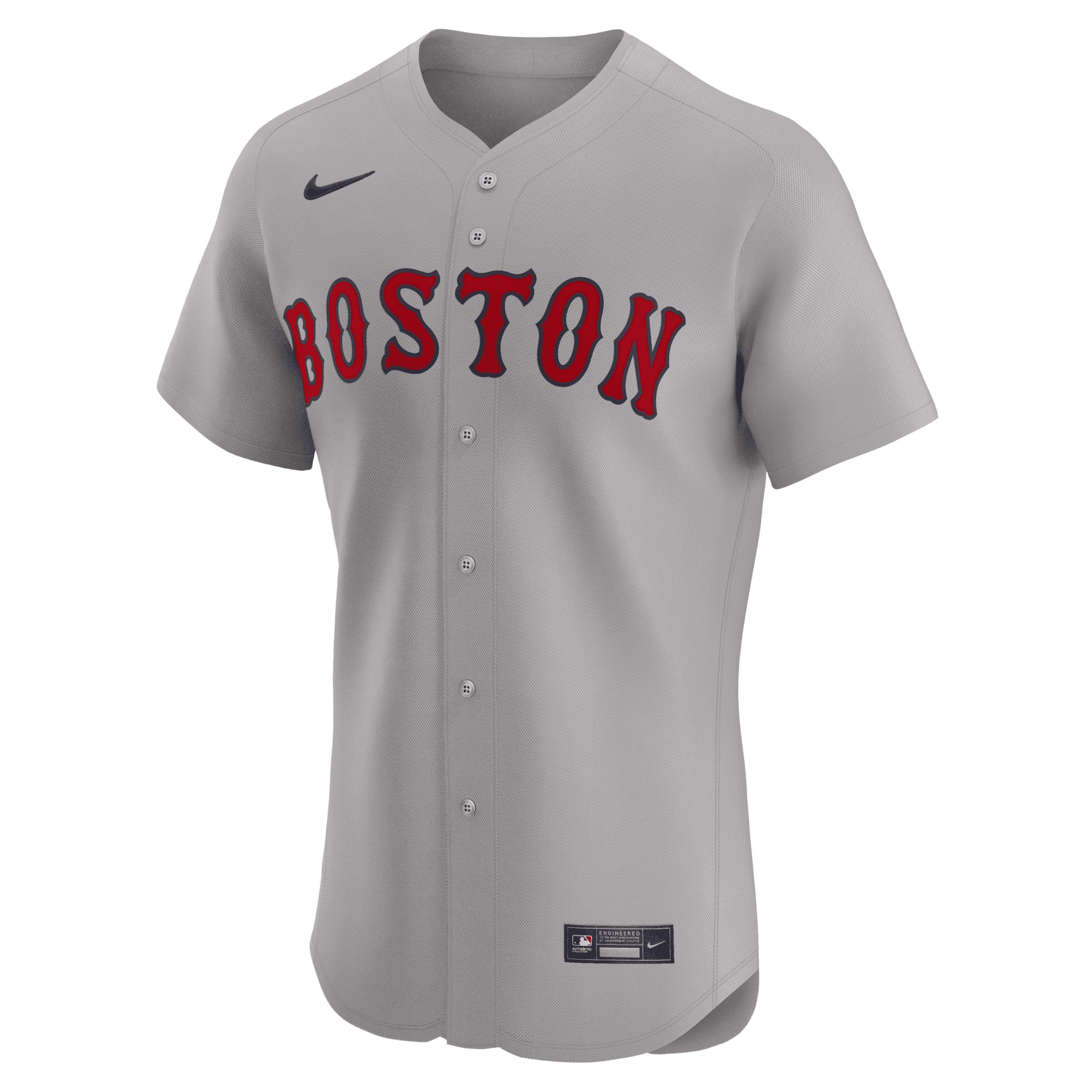Men's Nike Gray Boston Red Sox Road Elite Jersey, Size: 48, Grey Product Image