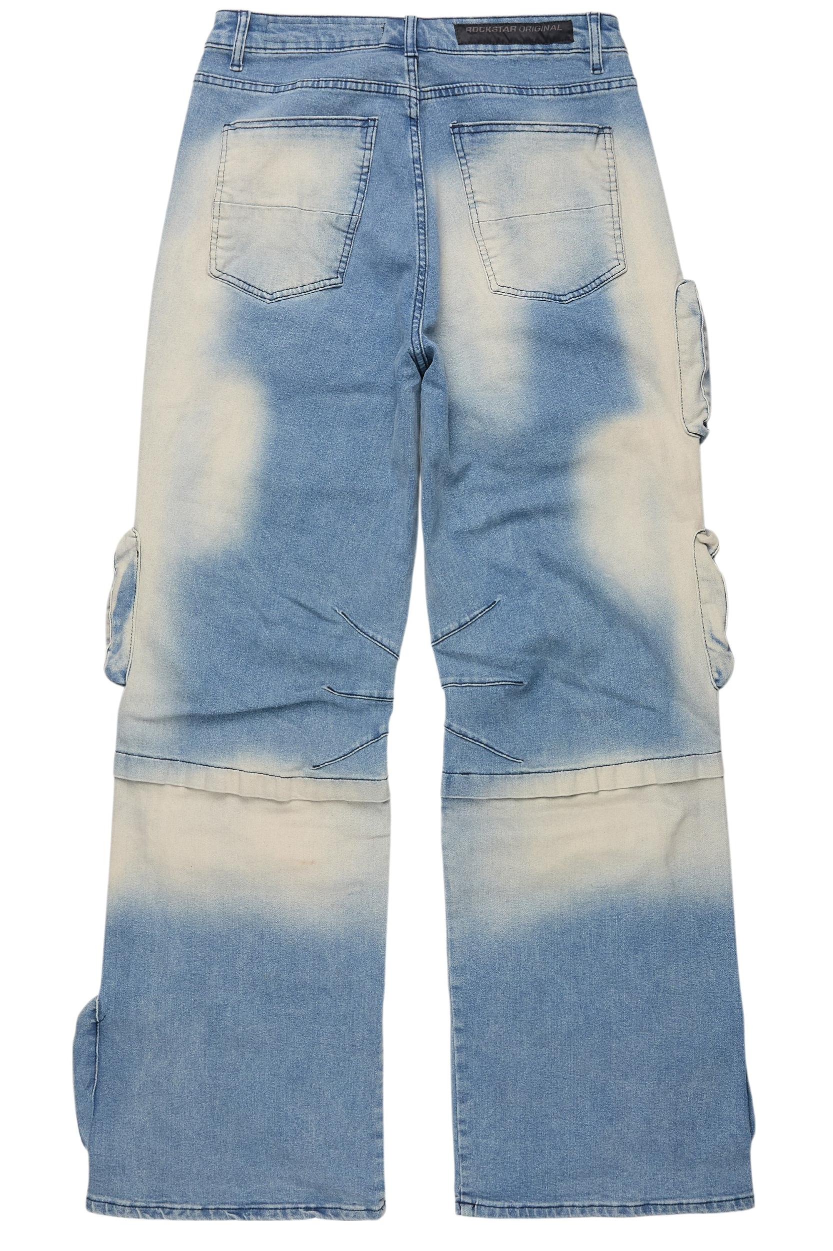 Pocketeer Tint Baggy Cargo Fit Jean Male Product Image