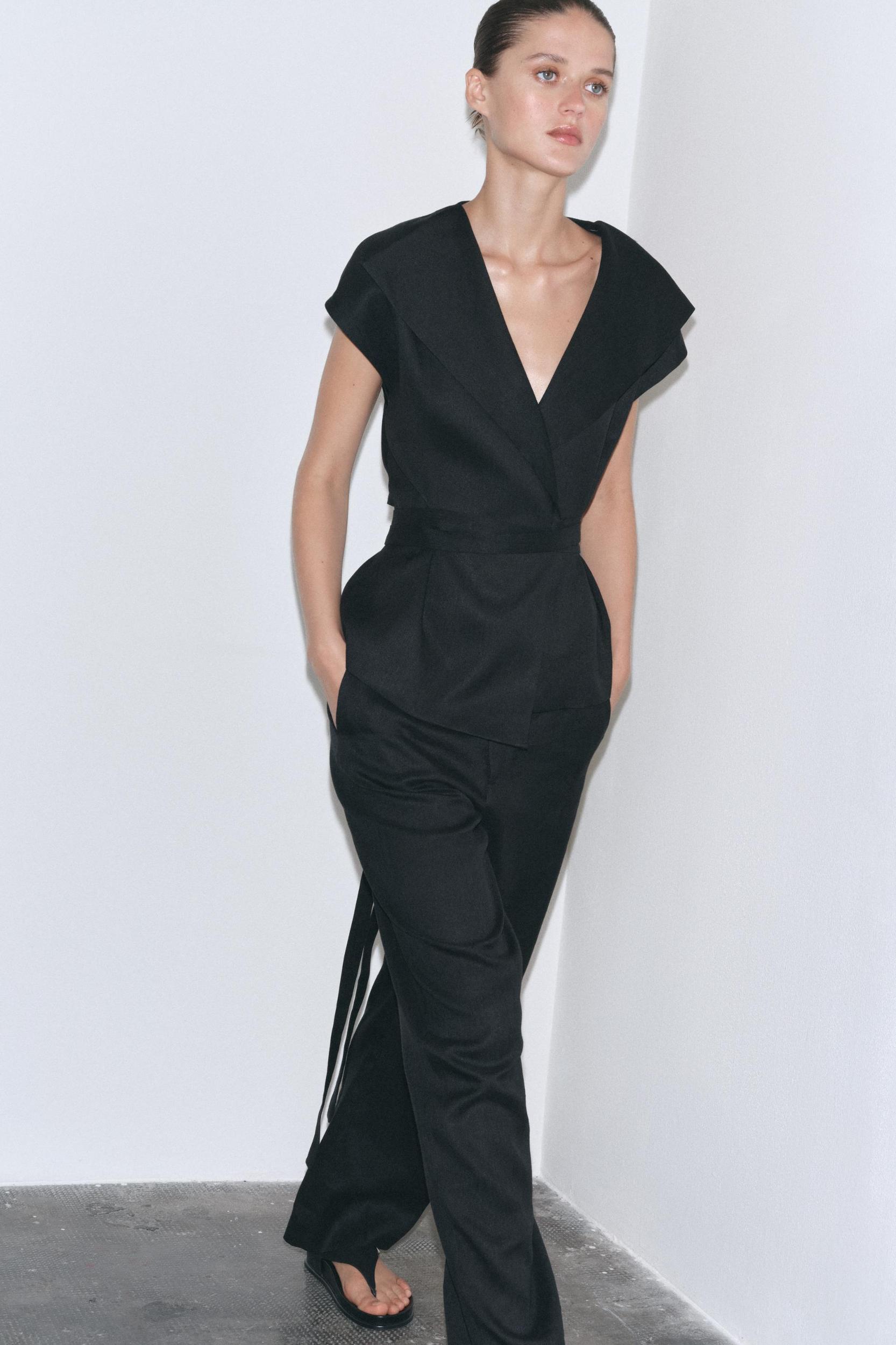 ZW COLLECTION LINEN PANTS Product Image