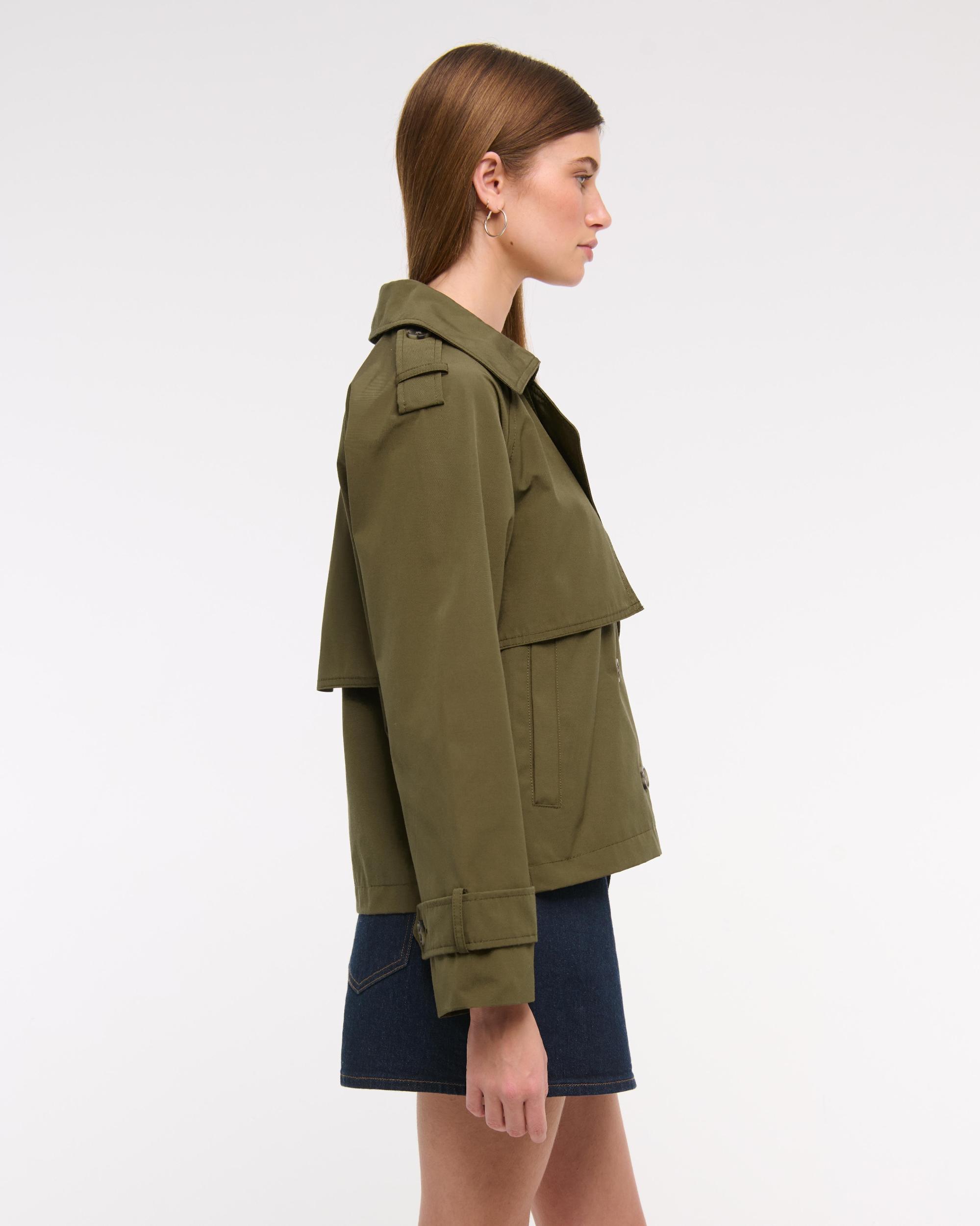 Relaxed Short Trench Coat Product Image