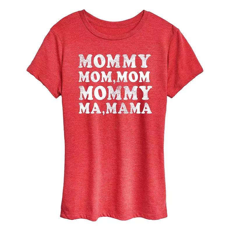 Women's Mom Repeat Graphic Tee,  Product Image