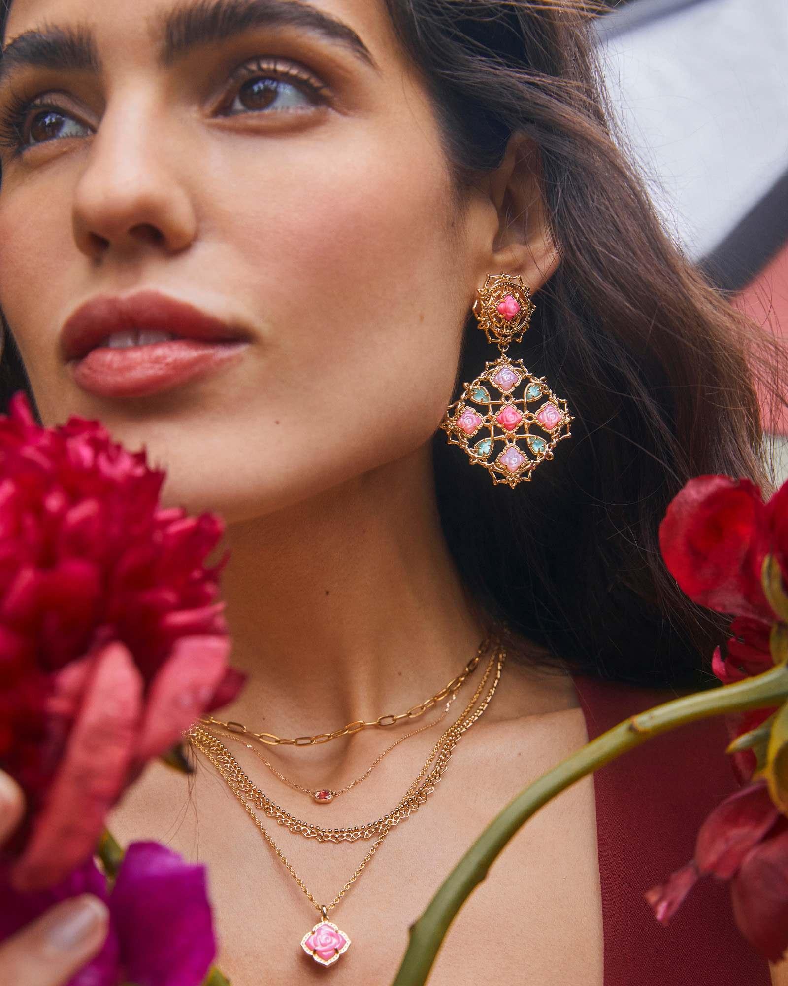 Mallory Rose Gold Multi Strand Necklace Product Image