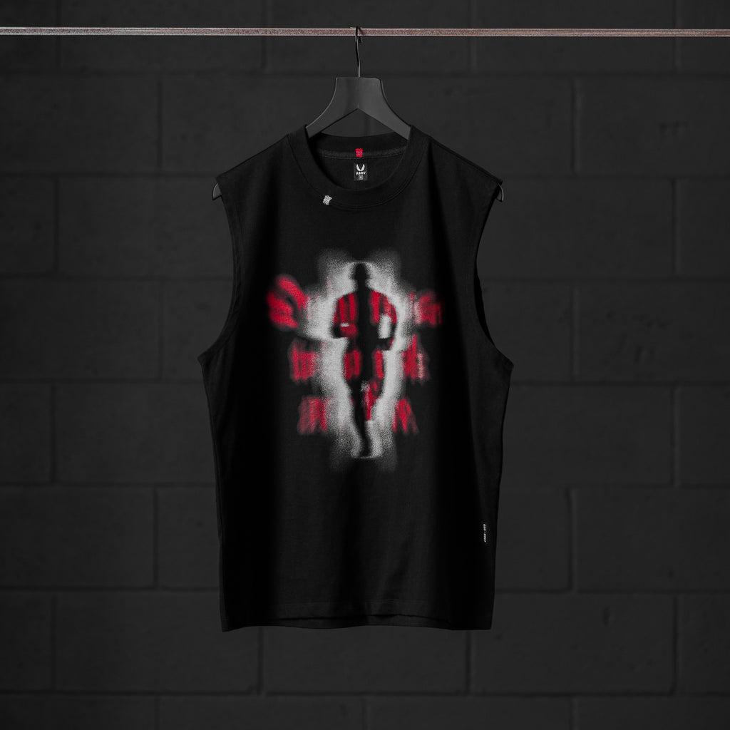 0807. Tech Essential™ Relaxed Cutoff - Black "Ghost Runner" Product Image