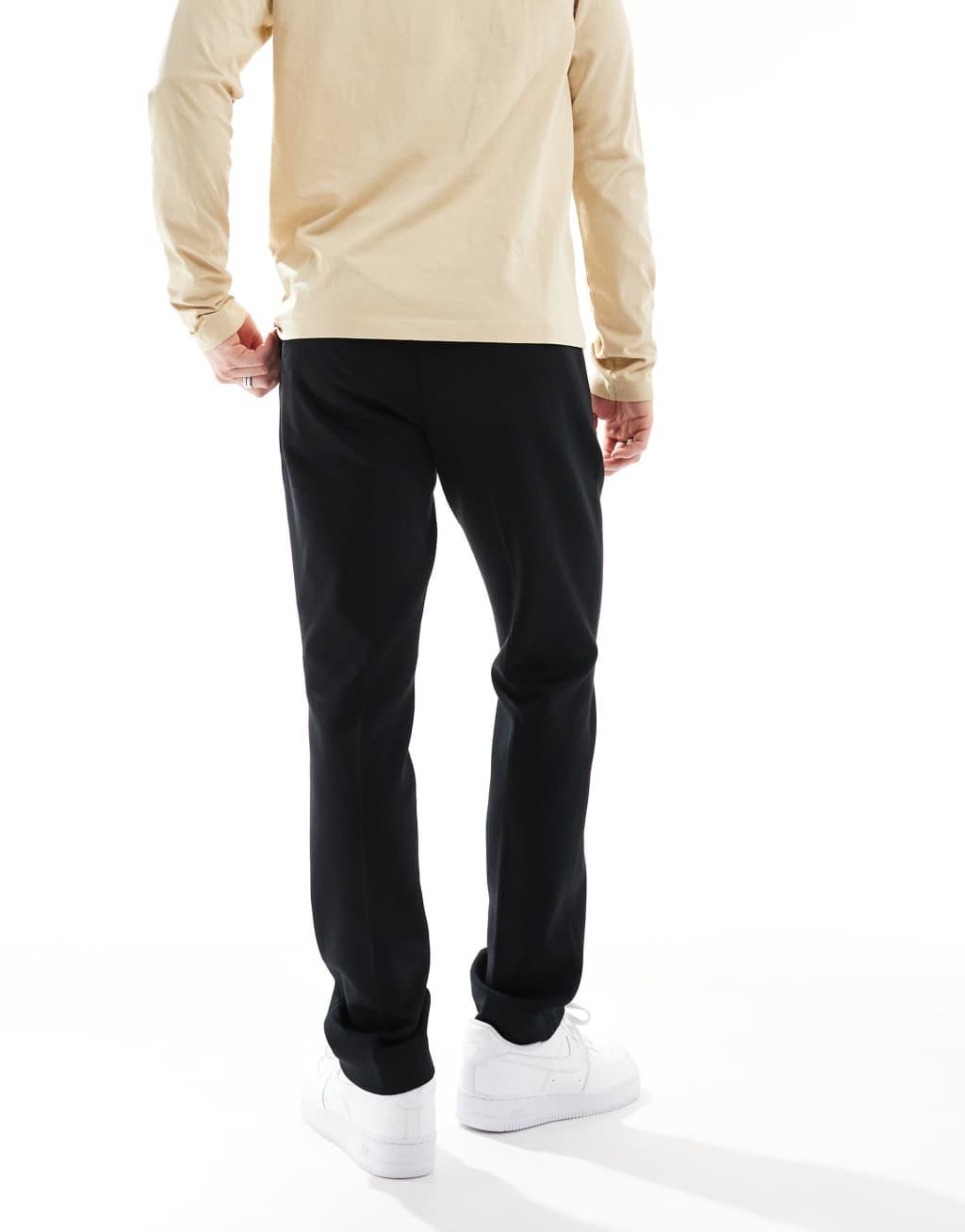 Polo Ralph Lauren double tech knit tailored pants in black Product Image