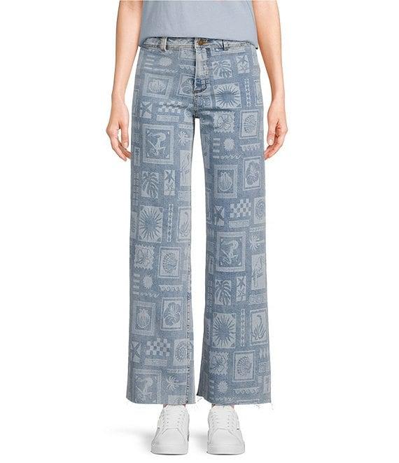 Rip Curl Beach Party Printed Holiday Stretch Denim Jeans Product Image