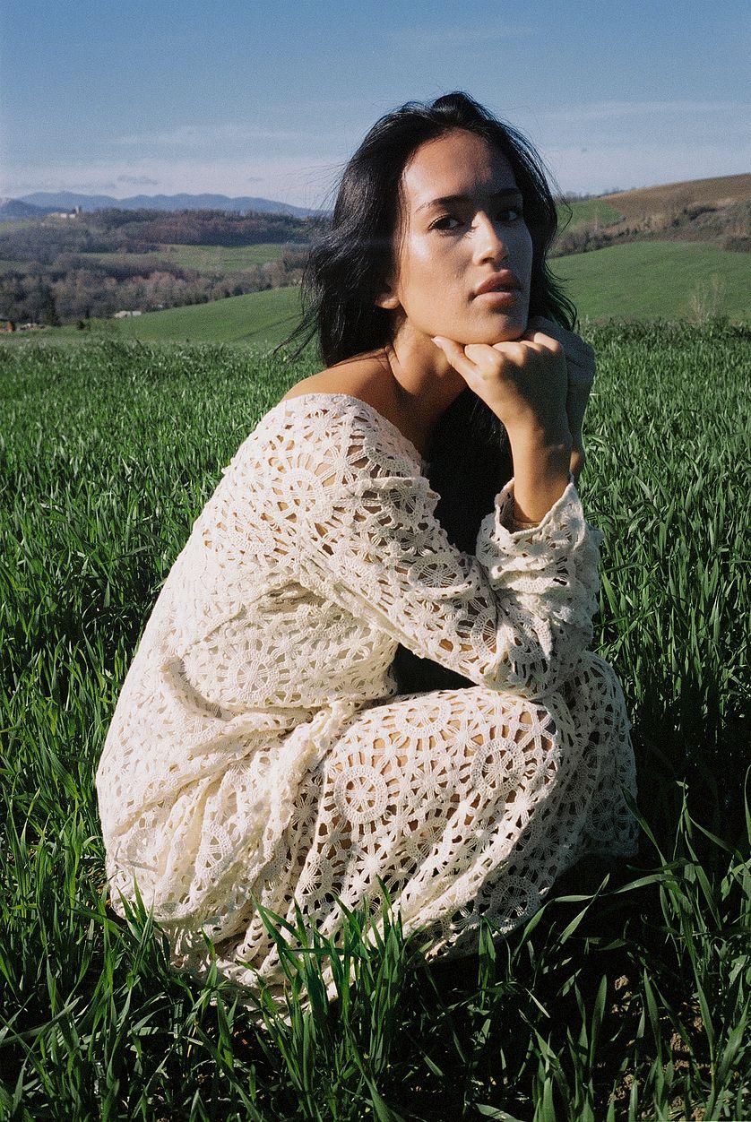 Crochet Straight Maxi Dress Product Image