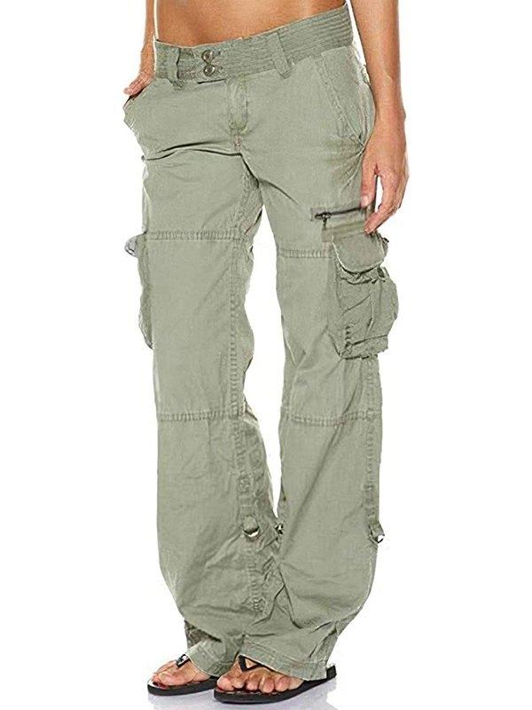 Low Waist Baggy Parachute Cargo Pants Product Image