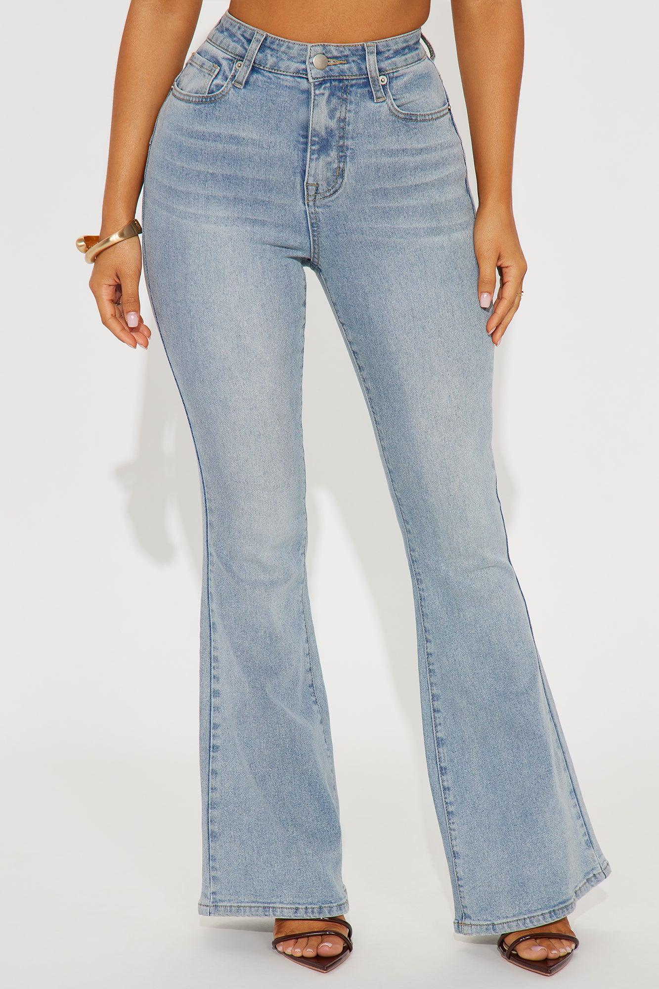 Petite San Diego Sculpting Stretch Flare Jeans - Light Wash Female Product Image