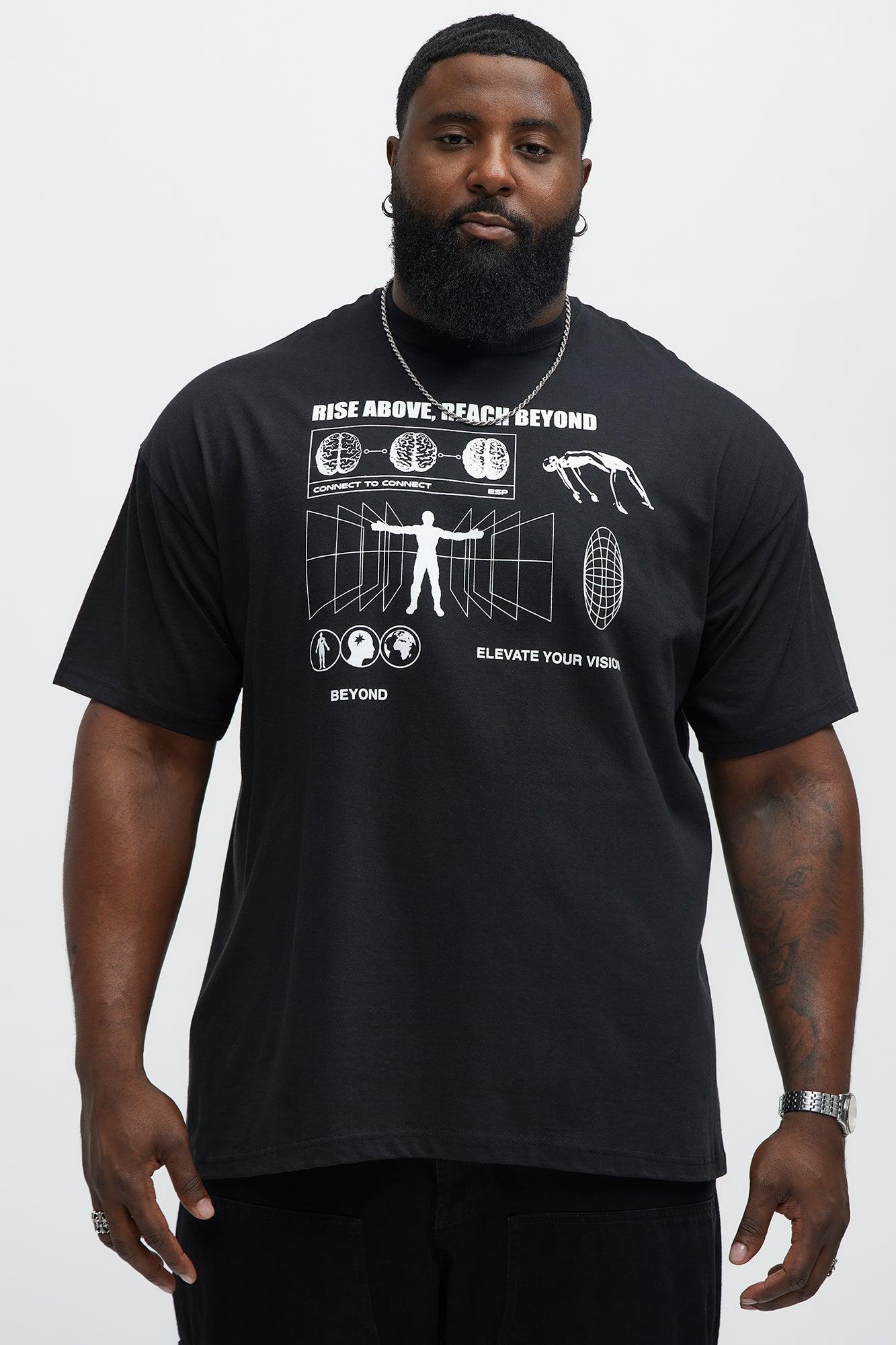 Rise Above Reach Beyond Short Sleeve Tee - Black Product Image