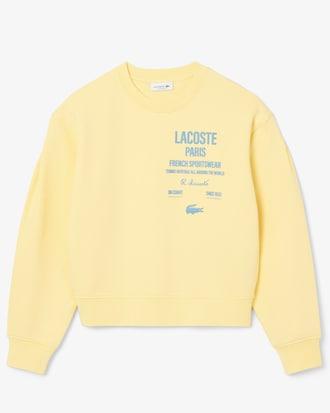 Women's Oversized Pleated Print Sweatshirt Product Image